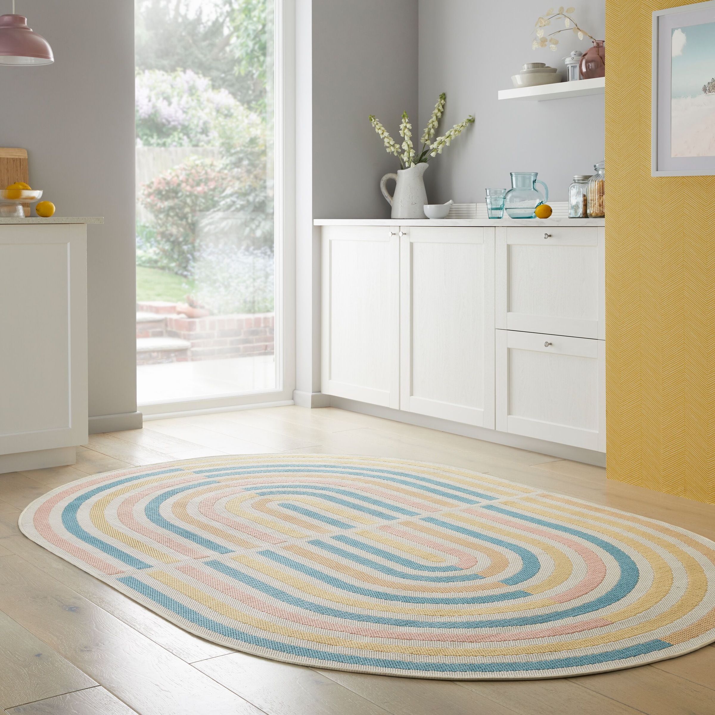 FLAIR RUGS Teppich »Riviera Outdoor« oval 3 mm Höhe Outdoor Teppich günstig online kaufen