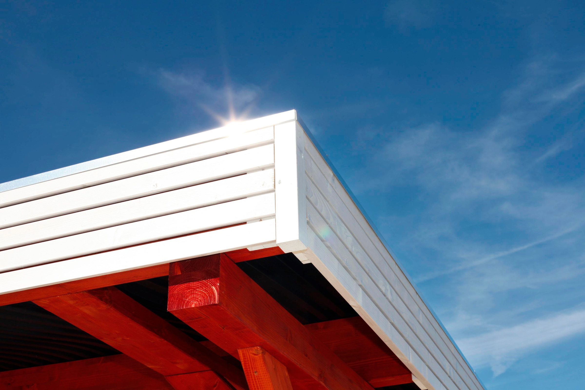 Skanholz Doppelcarport »Spessart«, Leimholz-Nordisches Fichtenholz, 550 cm, weiß