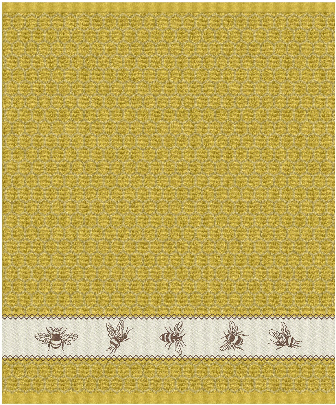 DDDDD Geschirrtuch »DDDDD Küchentuch Bees 50 x 55 (6er-Pack)« schnell trocknend, 100% Baumwolle, mit Bienen in der Bordüre