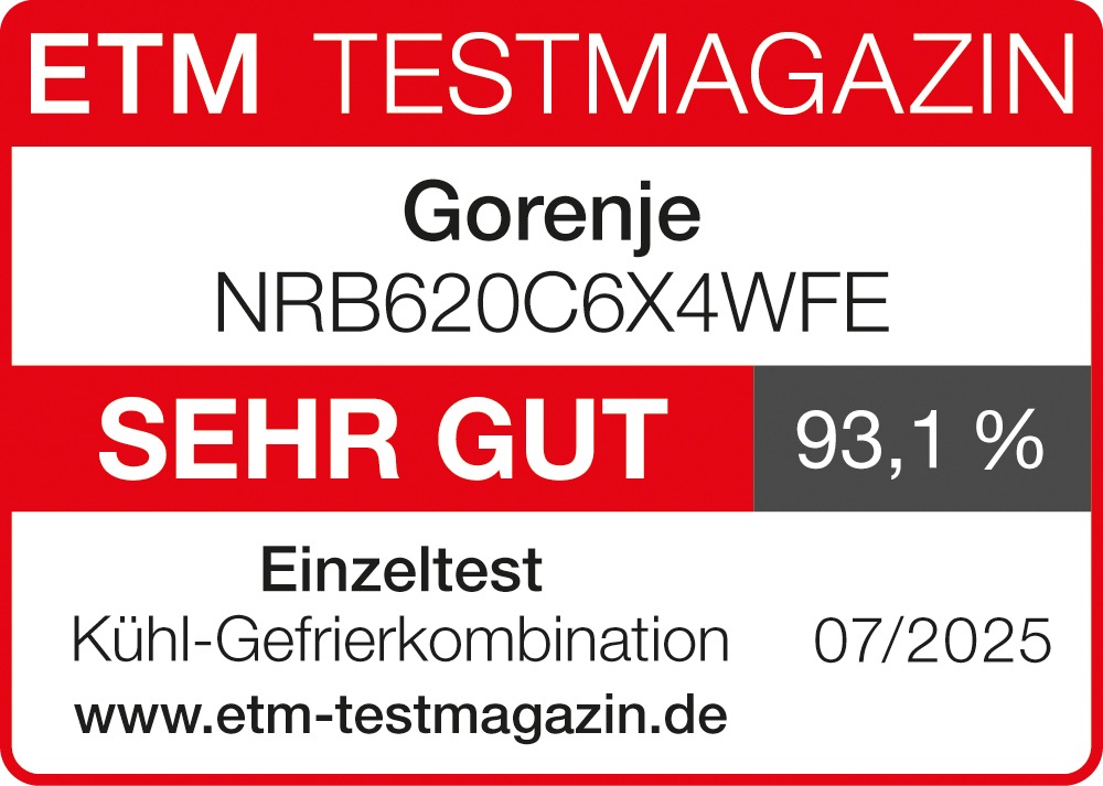 GORENJE Kühl-/Gefrierkombination »NRB620C6X4WFE«, Wifi - ConnectLife