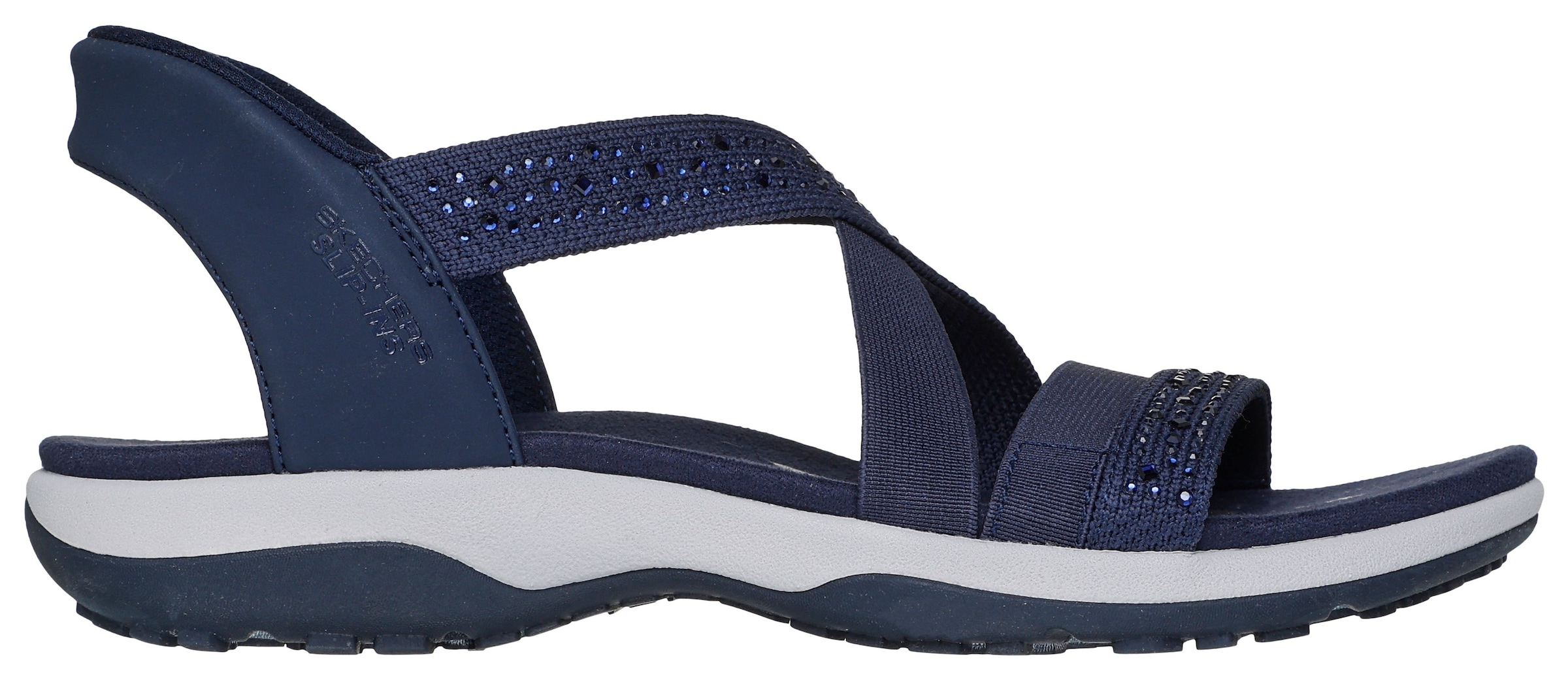 Skechers Sandale »REGGAE SLIM-SUMMER SPARKLE«, Sandalette, Schlupfschuh mit Slip-ins Funktion