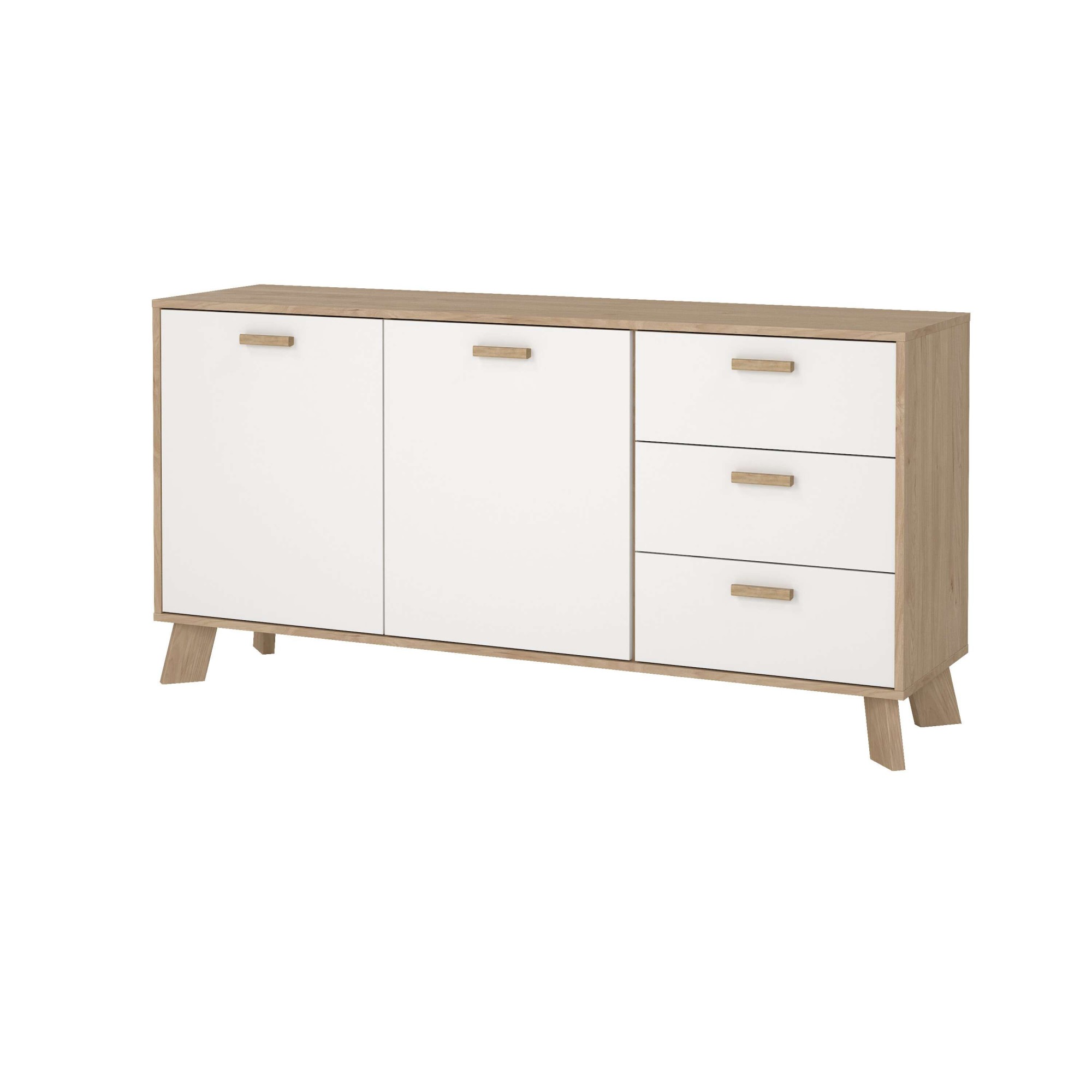 andas Sideboard »Ikast, Stauraum, Schubladenschrank, Aufbewahrung«, 2 Türen und 3 Schubladen, Breite 147 cm, Höhe 73 cm