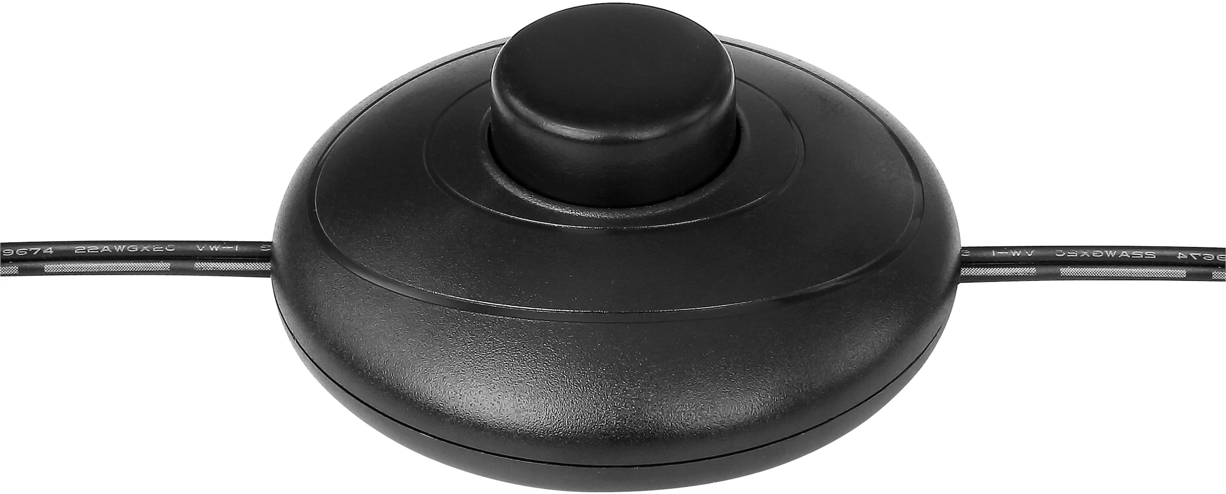 GLOBO LIGHTING Stehlampe »BLACKY« E27 1 Stk. Stehleuchte Schwarz, Glas, Fußtritt, E27