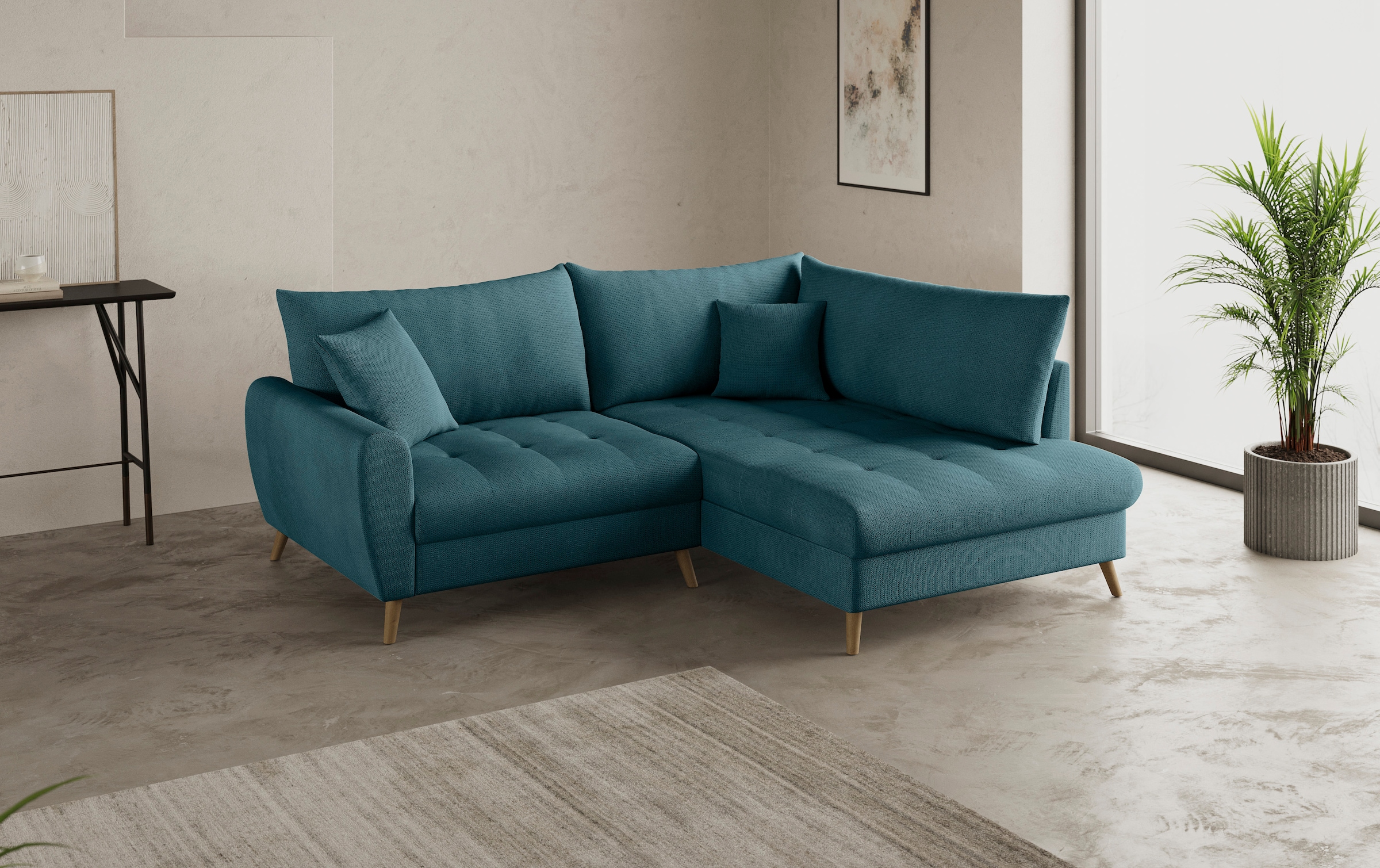 Mr. Couch Ecksofa »Blackburn II, L-Form«, Mit Kaltschaumpolsterung bis 140 kg belastbar