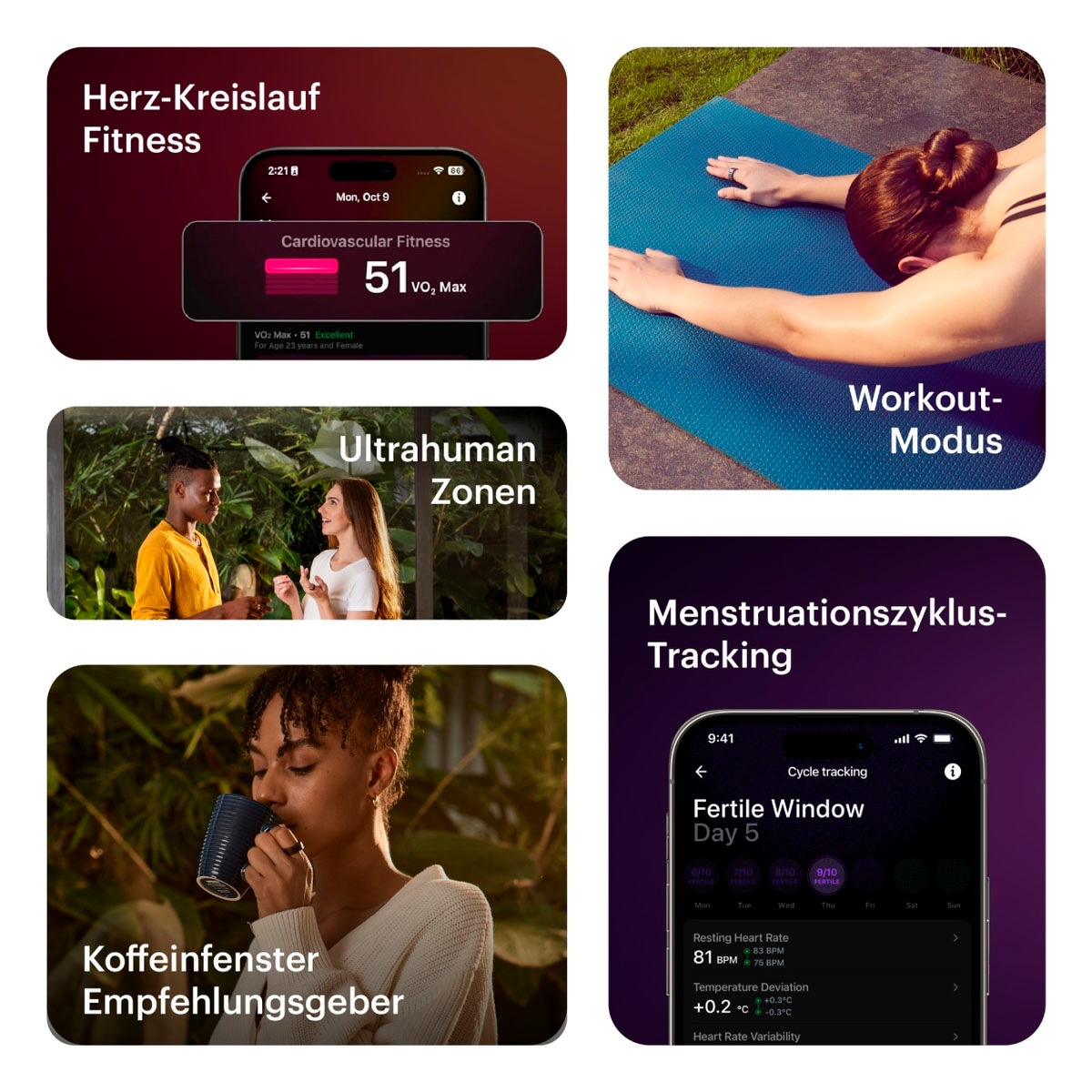 Ultrahuman Activity Tracker »Ring AIR - Größe 7«