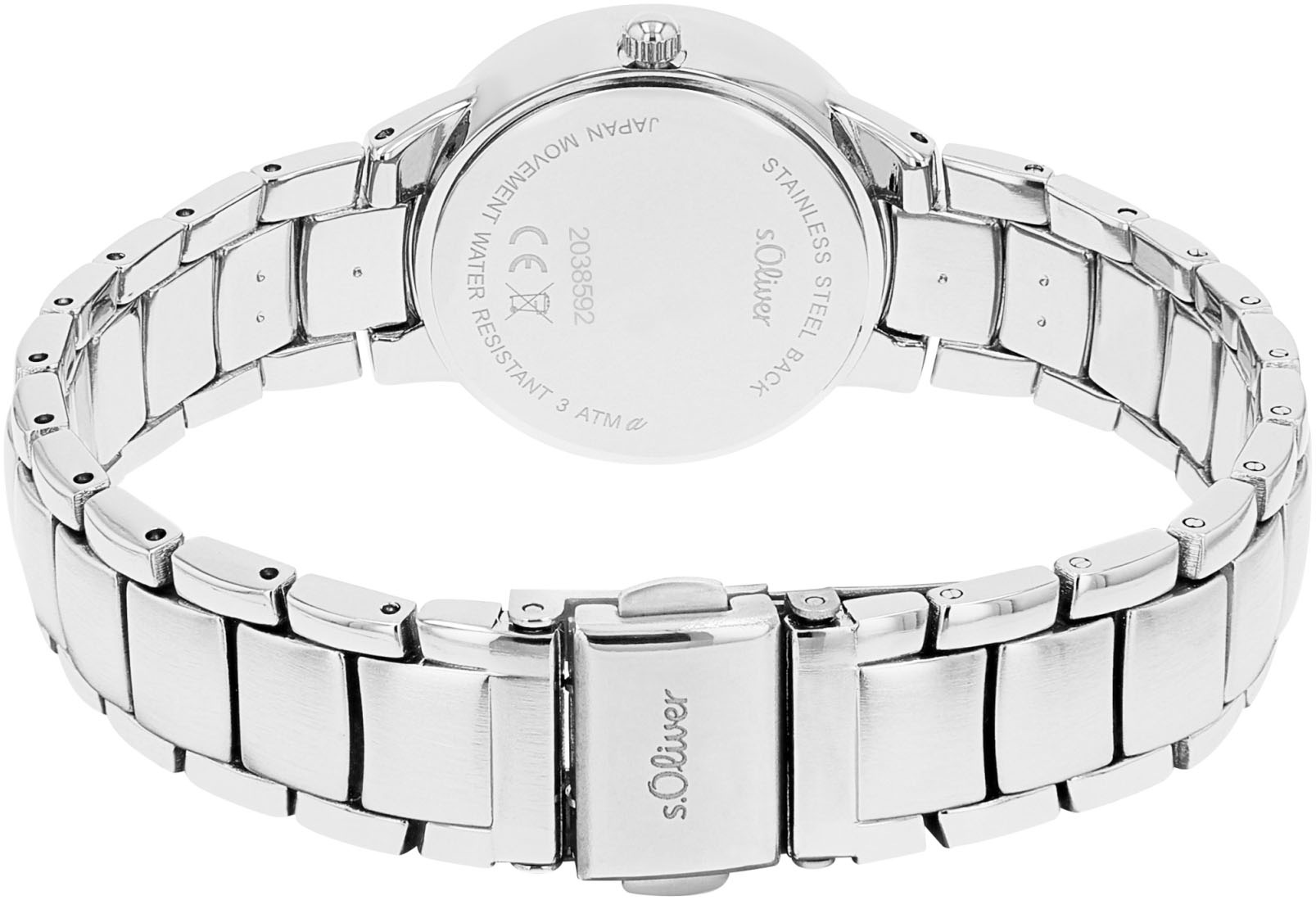 s.Oliver Quarzuhr, Armbanduhr, Damenuhr, Datum