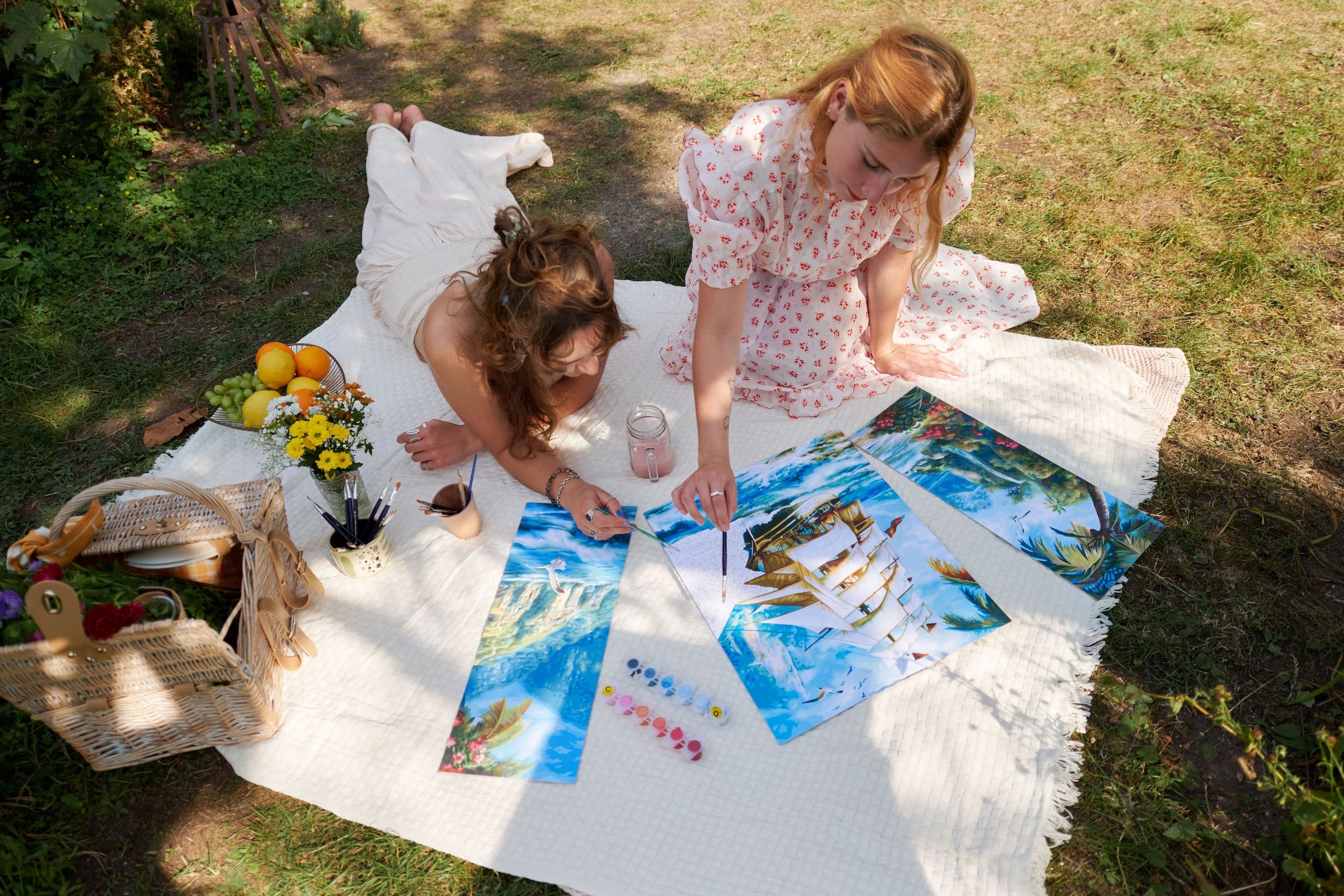 Schipper Malen nach Zahlen »Meisterklasse Triptychon - Segelschiff in der Südsee« Made in Germany