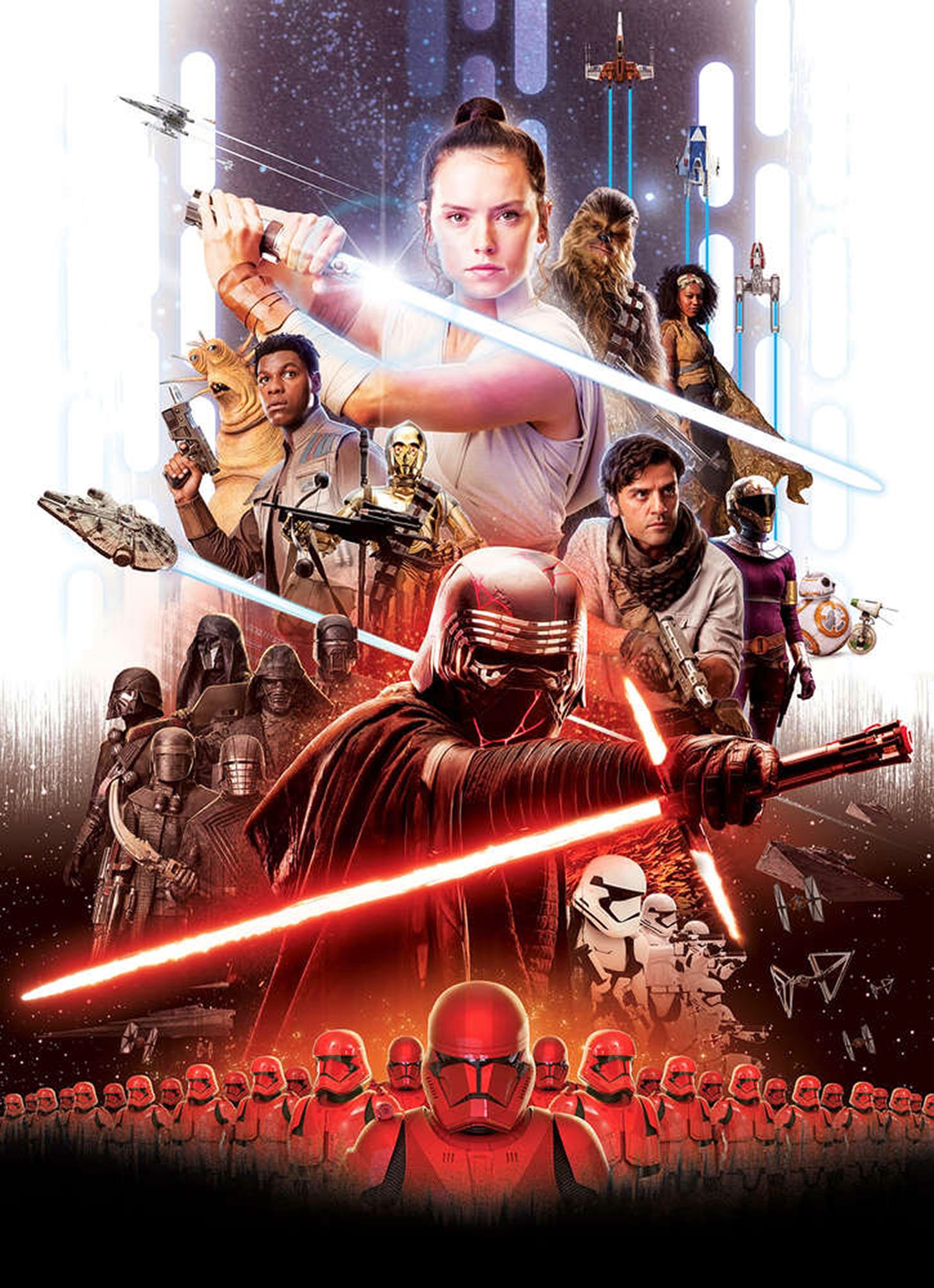 Komar Fototapete »STAR WARS EP9 Movie Poster Rey - Größe 184 x 254 cm«, bed günstig online kaufen