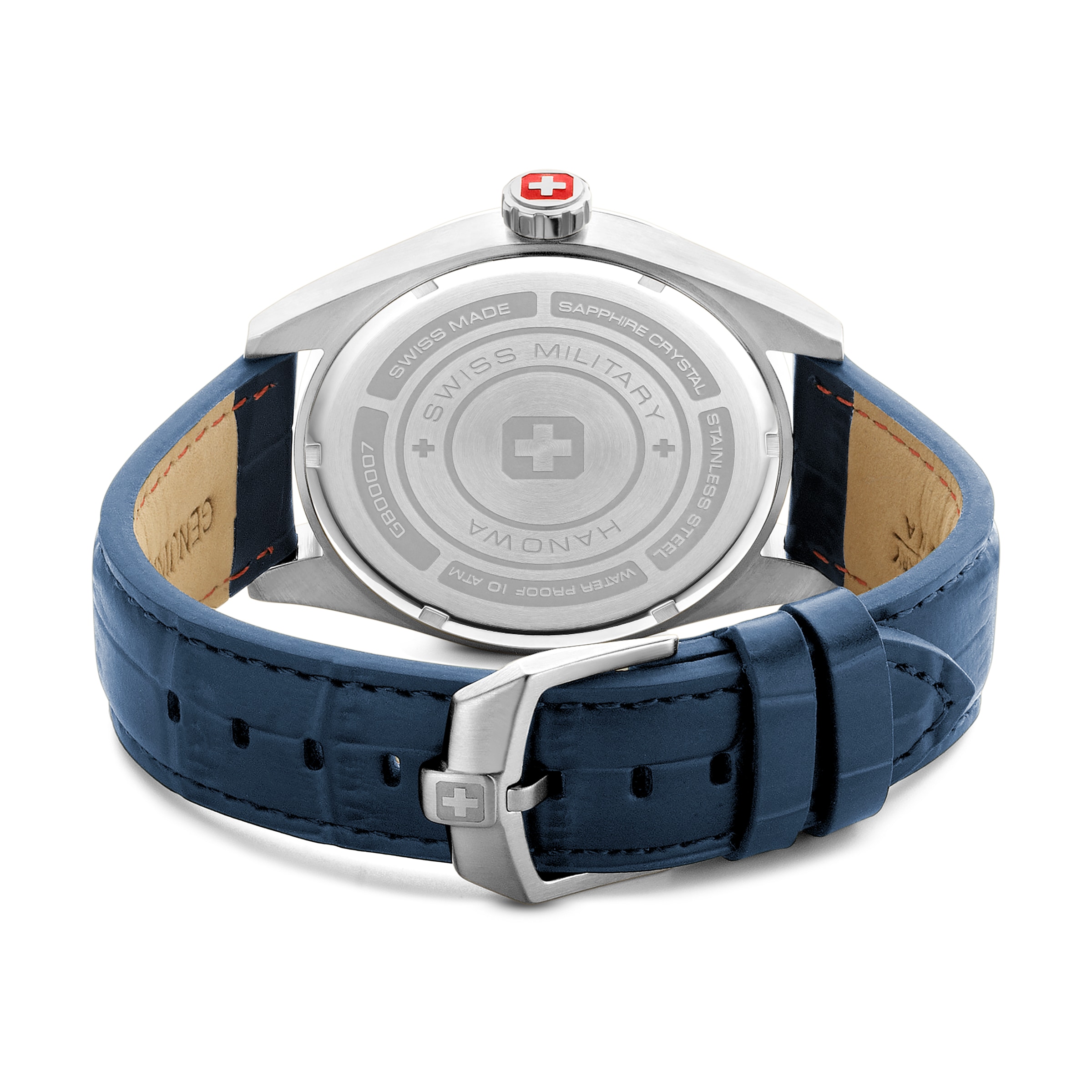 Swiss Military Hanowa Quarzuhr »Lynx« Armbanduhr, Herrenuhr, Swiss Made, Lederarmband, analog