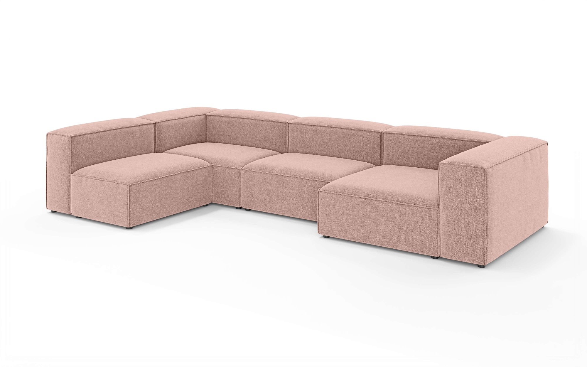 INOSIGN Wohnlandschaft »HAILY U-Form mit Ottomane links/rechts, Maße B/T/H: 360/200/72 cm«, als Modul oder separat verwendbar, für individuelle Zusammenstellung
