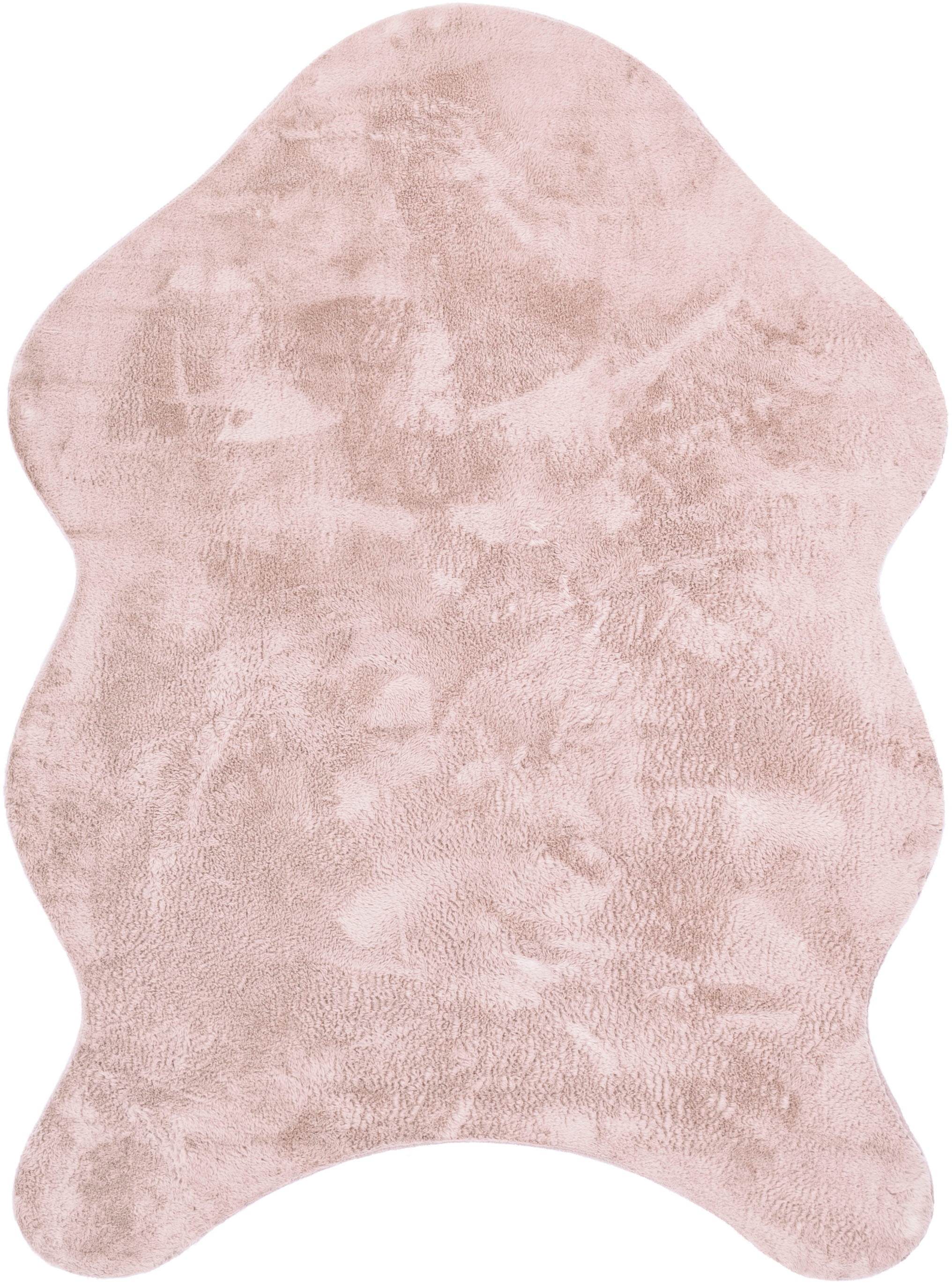 Paco Home Fellteppich »Pelt 640«, fellförmig, 16 mm Höhe, Kunstfell, Uni Farben, sehr weicher Flor