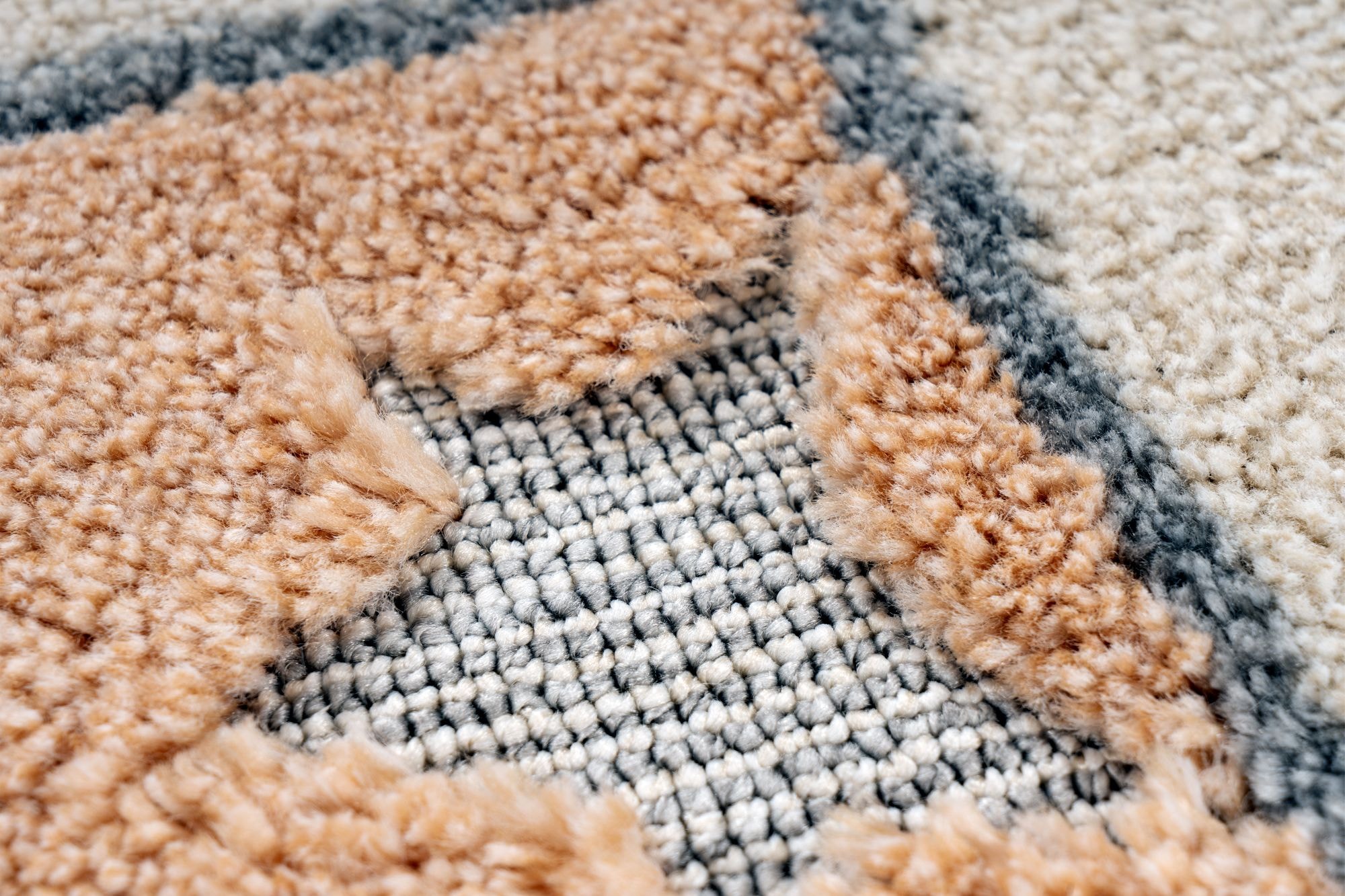 Kayoom Kinderteppich »Modena 415« rechteckig 11 mm Höhe auch in rund, Kurzflor, Hoch Tief, mit Fransen