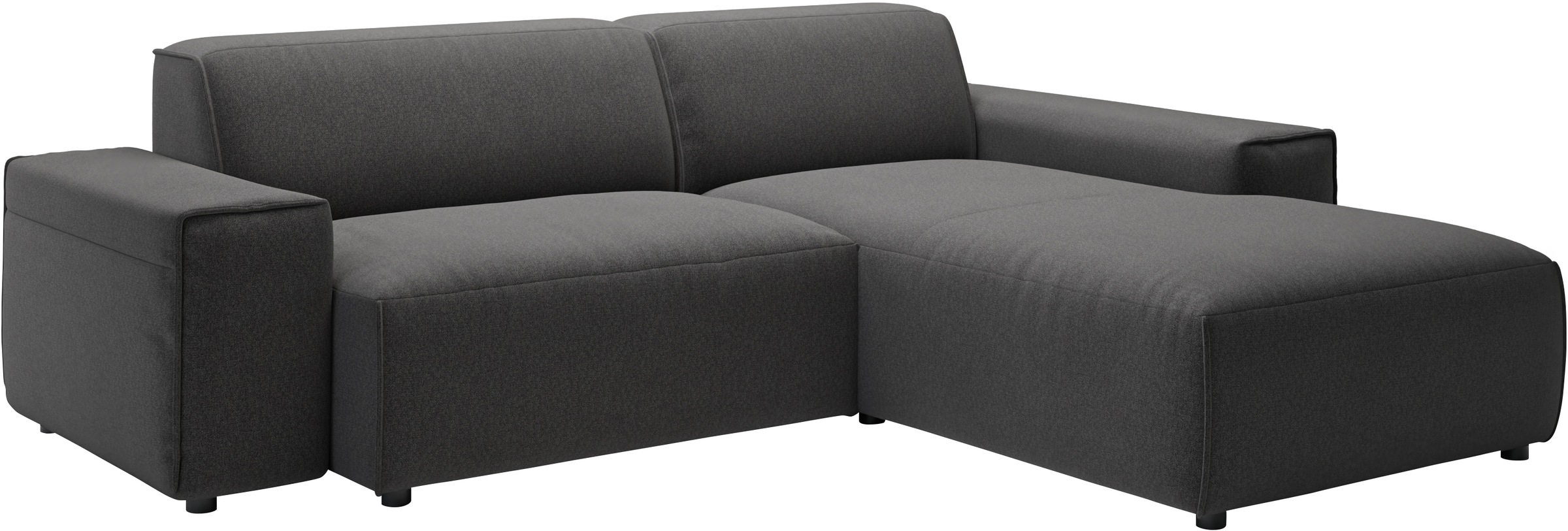 andas Ecksofa »Glimminge L-Form auch in Breitcord, Feincord + Easy care-Bezug,«, Breite 234, Zierkissen