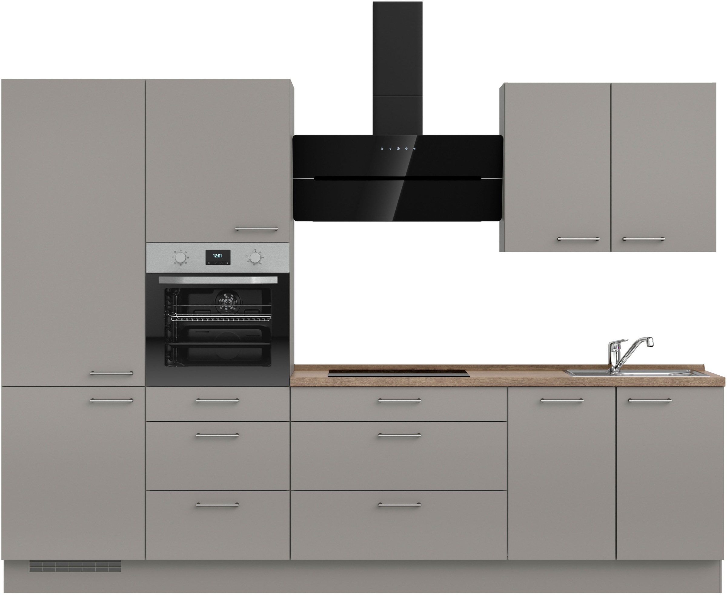 nobilia® Küchenzeile »"Laser II", Ausrichtung wählbar, Breite 300 cm« vormo günstig online kaufen