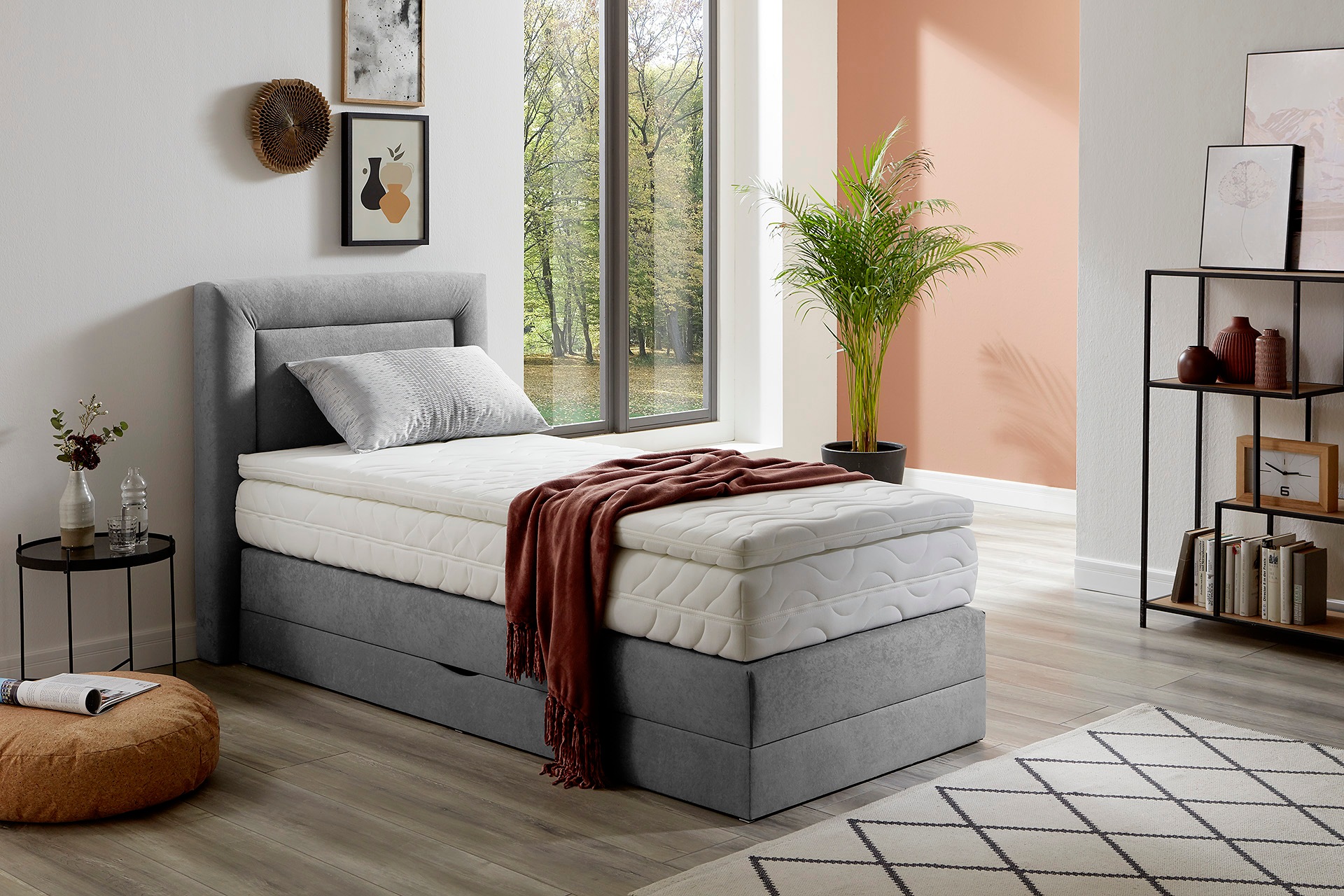 Westfalia Schlafkomfort Boxspringbett wahlweise mit Bettkasten und Topper günstig online kaufen