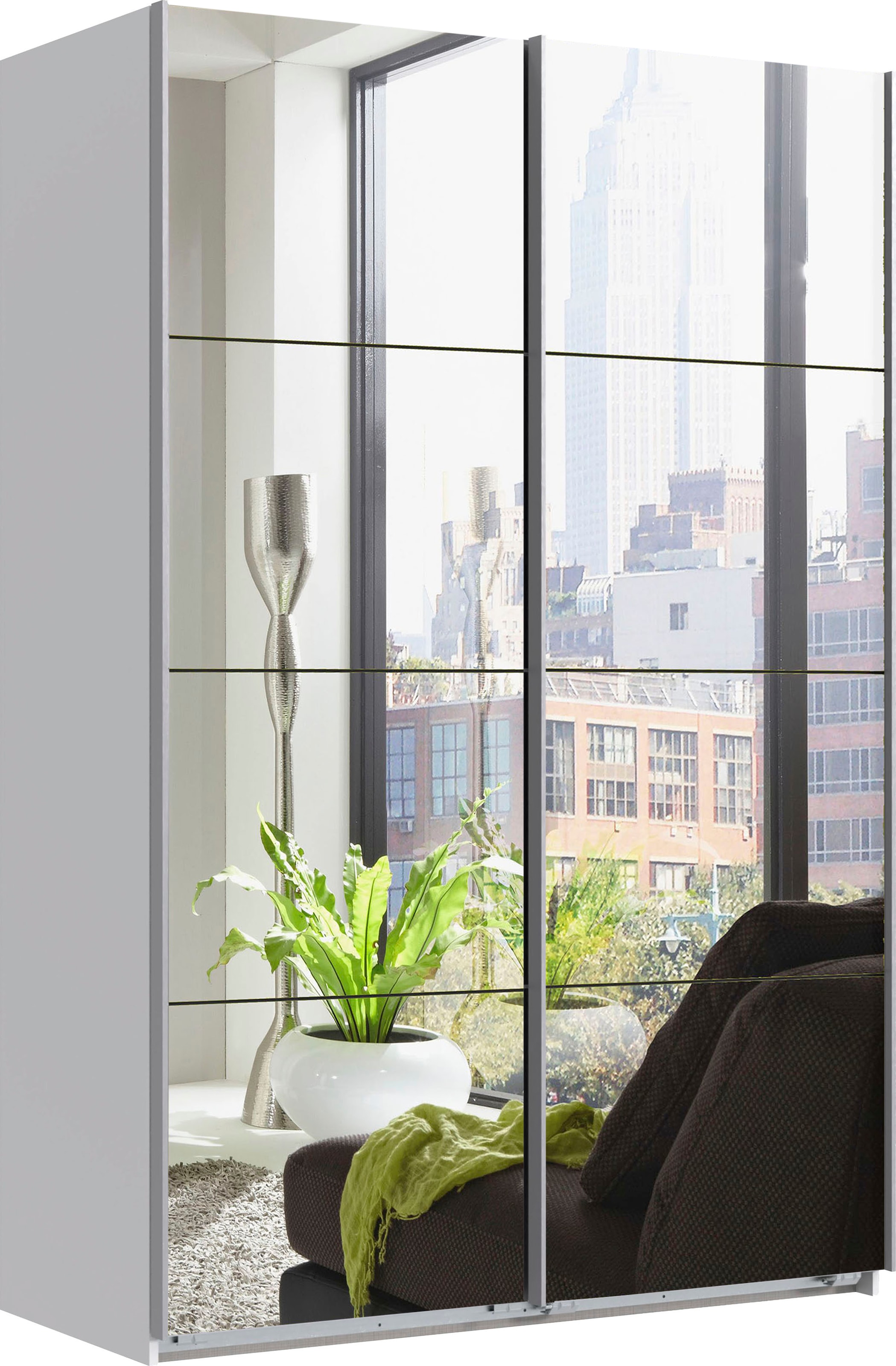 Wimex Schwebetürenschrank »England« 2-türig, mit vollverspiegelter Schrankfront, in diversen Breiten