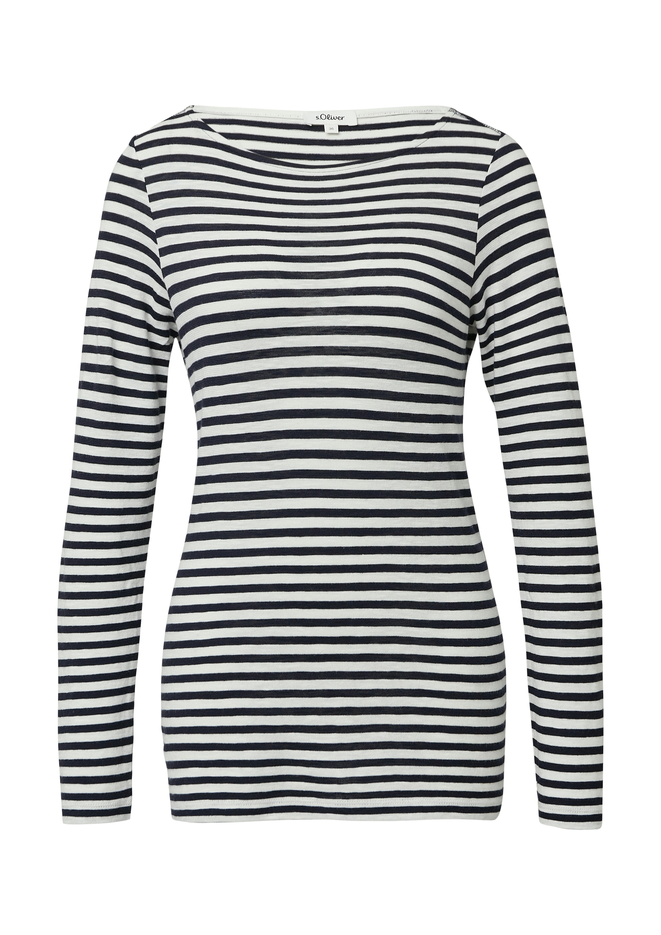 s.Oliver Langarmshirt mit Streifen Muster