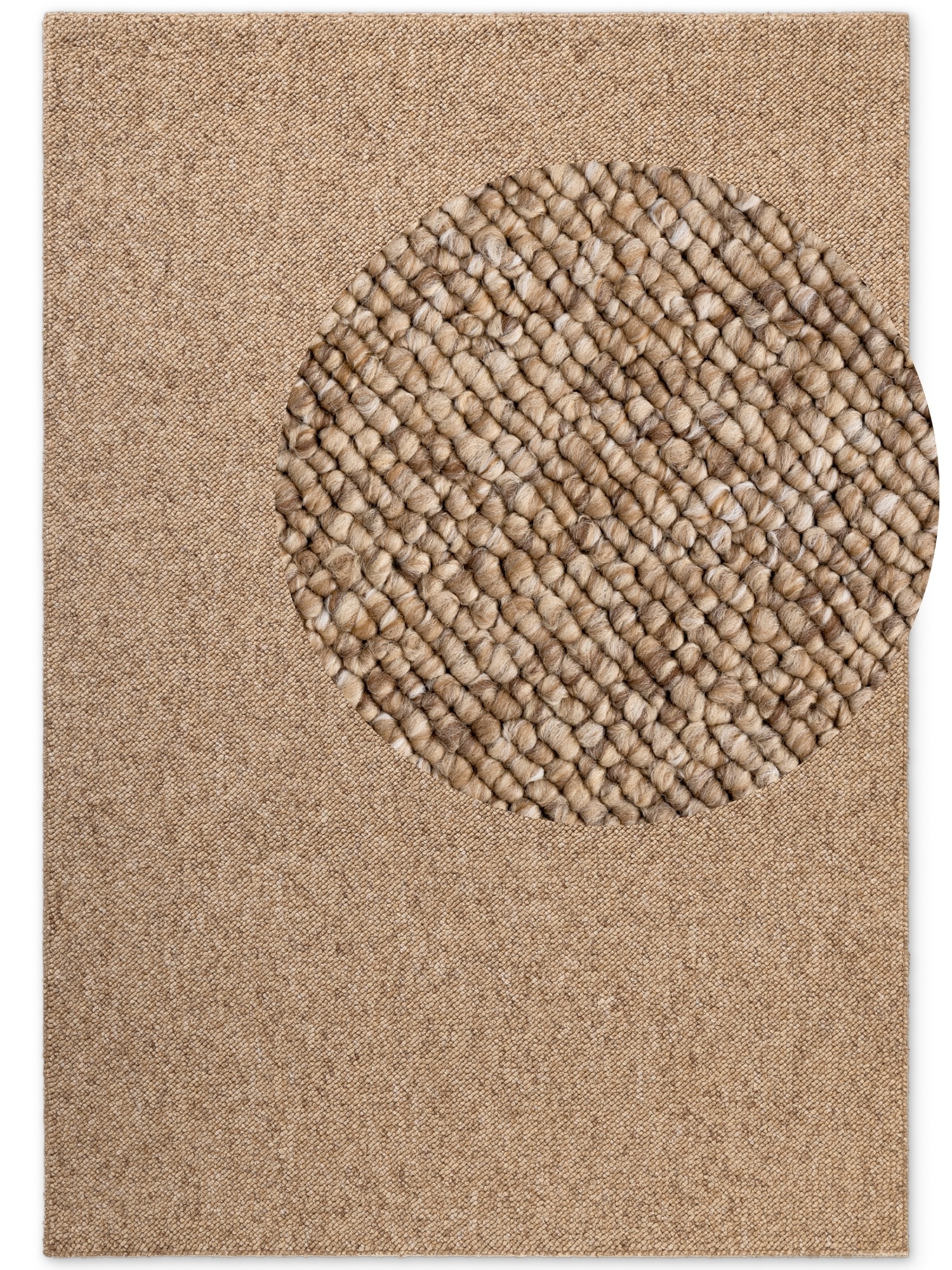 ELLE DECORATION Teppich »Rocco«, rechteckig, 10 mm Höhe, Läufer, waschbar, Wohnzimmer, Esszimmer, Woll-Optik