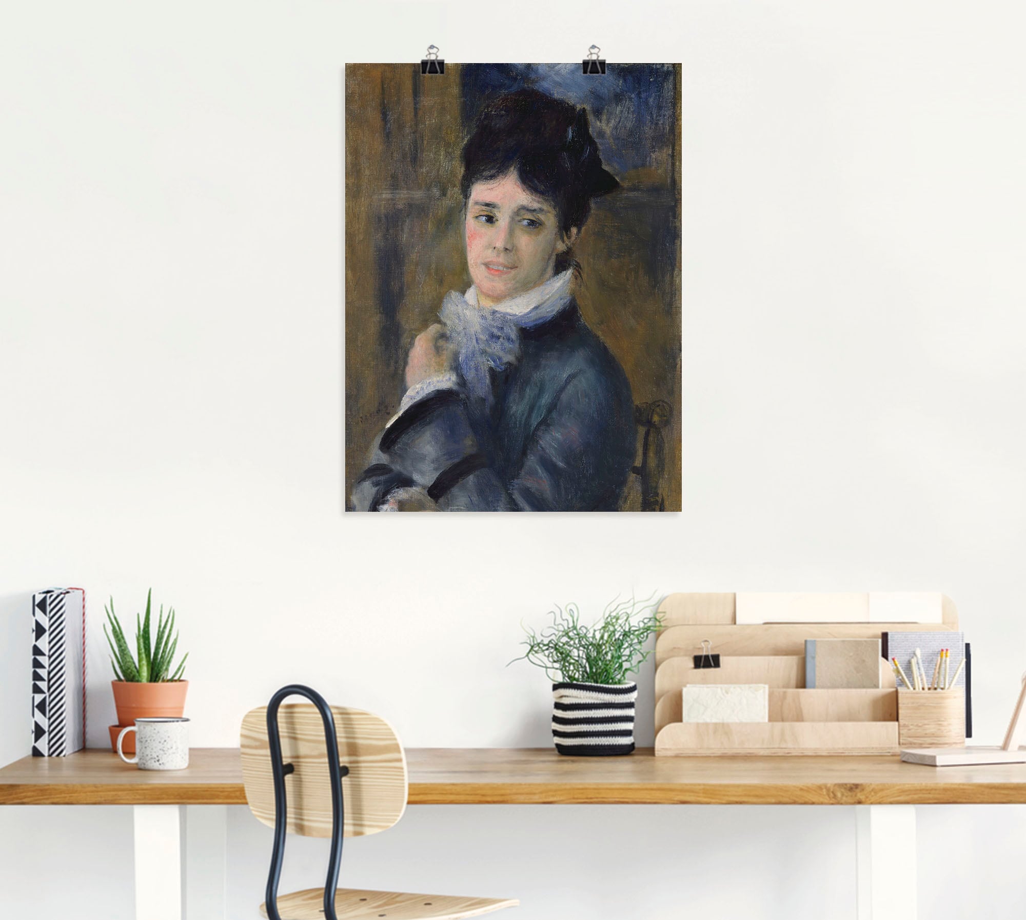 Artland Kunstdruck »Bildnis der Madame Claude Monet. 1872«, Frau, (1 St.), als Leinwandbild, Wandaufkleber oder Poster in versch. Größen