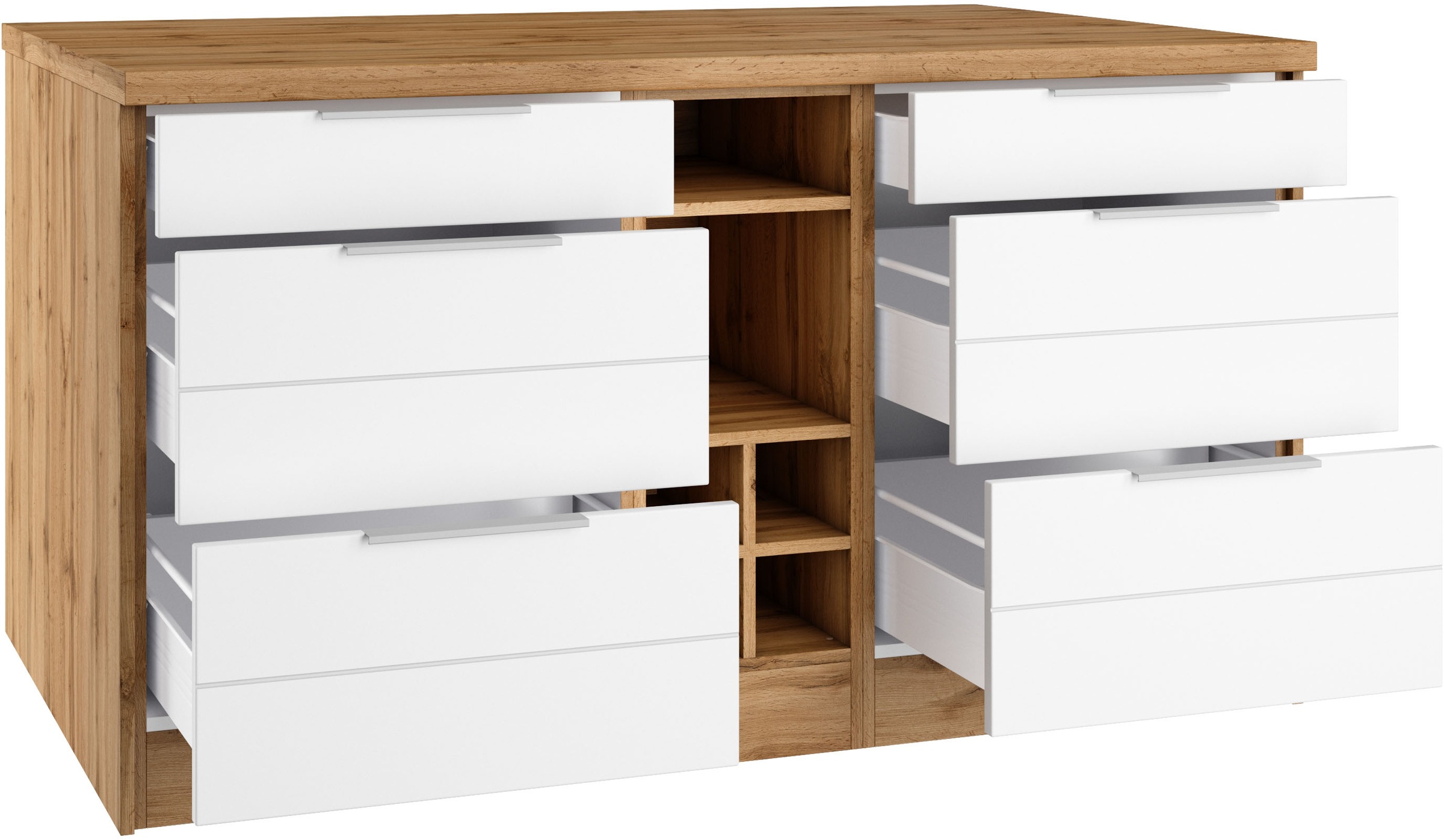 KOCHSTATION Kücheninsel »KS-Luhe, Breite 153 cm, mit Flaschenregal«, MDF-Fronten, Arbeitsplatte 38mm stark