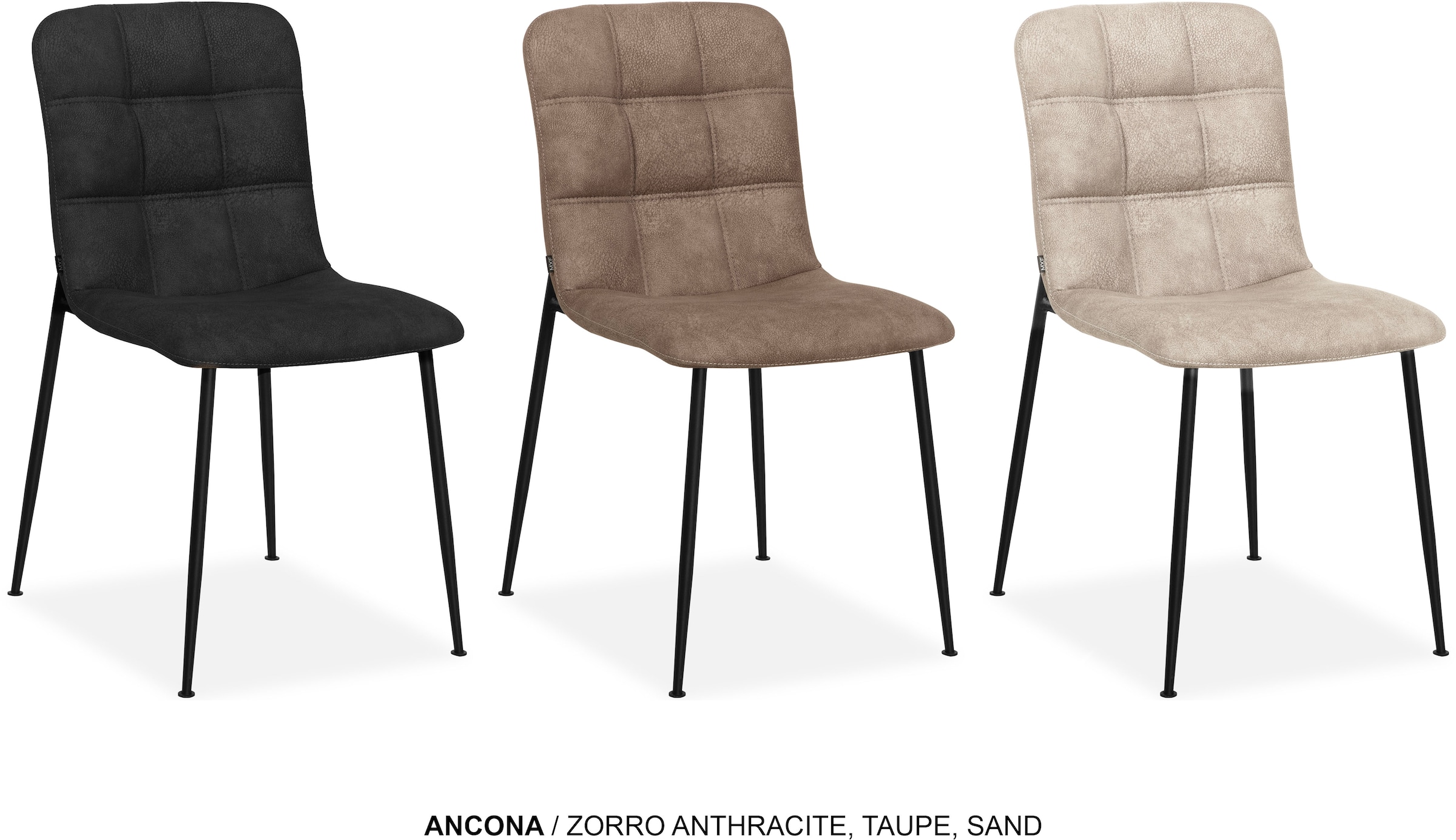OMG Design Esszimmerstuhl »Ancona« (Set) 2 Stk. Stoff Schalenstuhl, bequem günstig online kaufen