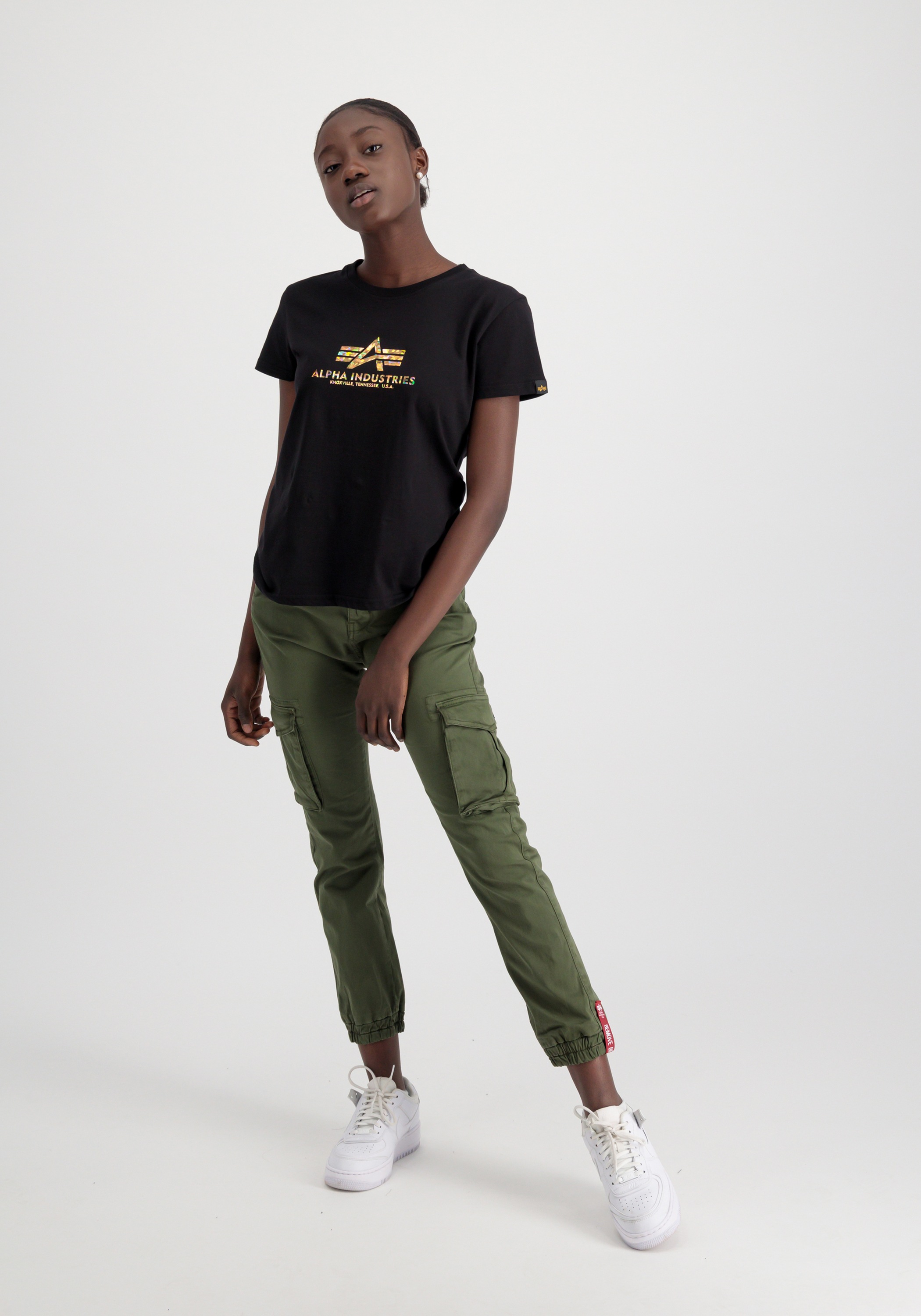 Alpha Industries T-Shirt »Alpha Industries Women - T-Shirts New Basic T Hol. Print Wmn«