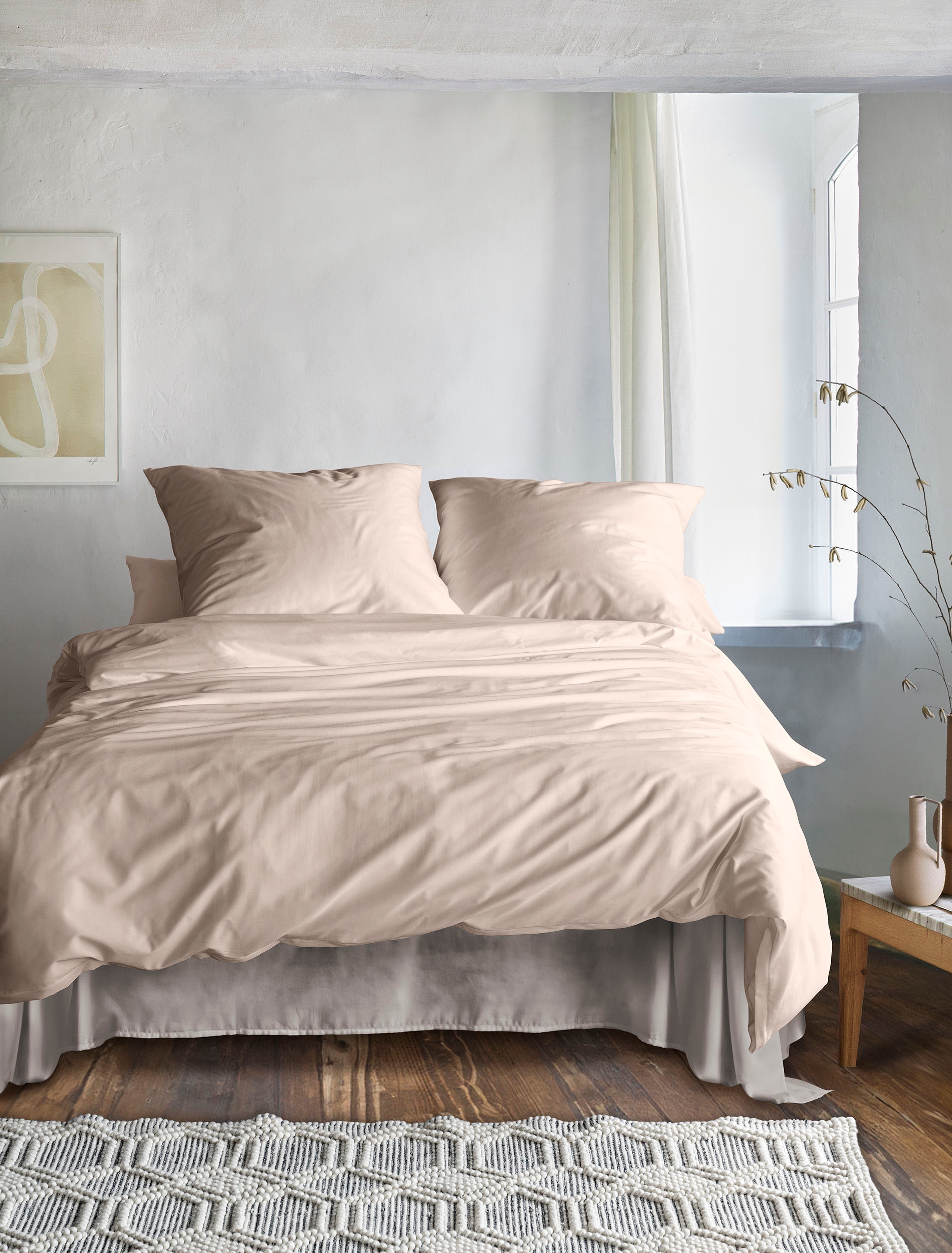 Irisette Bettwäsche »Premium Satin Bettwäsche Paris«, hochwertige Uni Premium Bettwäsche mit Reißverschluss, 100% Baumwolle