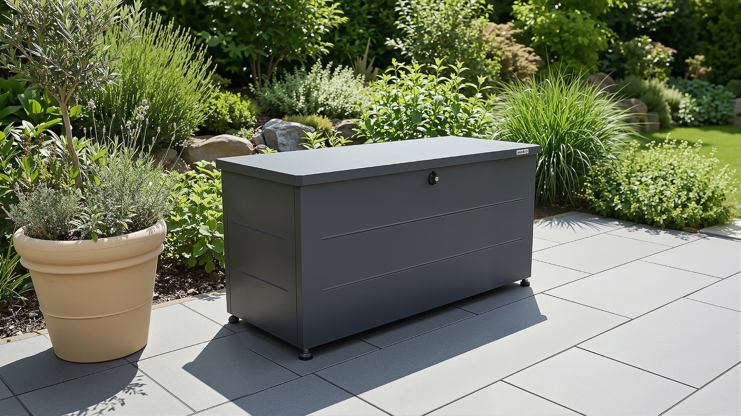 weka Auflagenbox »Gary« Metall pulverbeschichtet, verschiedene Größen