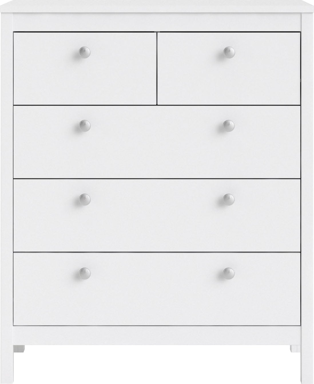 Home affaire Kommode »Madrid, Aufbewahrung, Schubladenschrank, Stauraum«, mit 5 Schubladen, Breite 82 cm, Höhe 99 cm