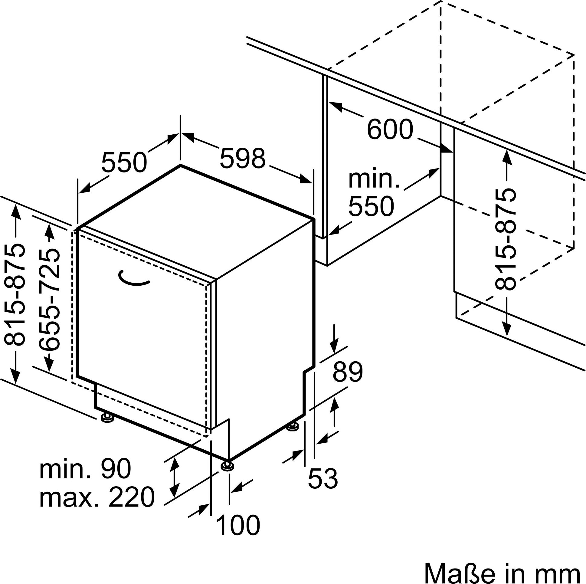 9. Bild von SIEMENS vollintegrierbarer Geschirrspüler »SN61IX12TE«, iQ100, SN61IX12TE, 12 Maßgedecke