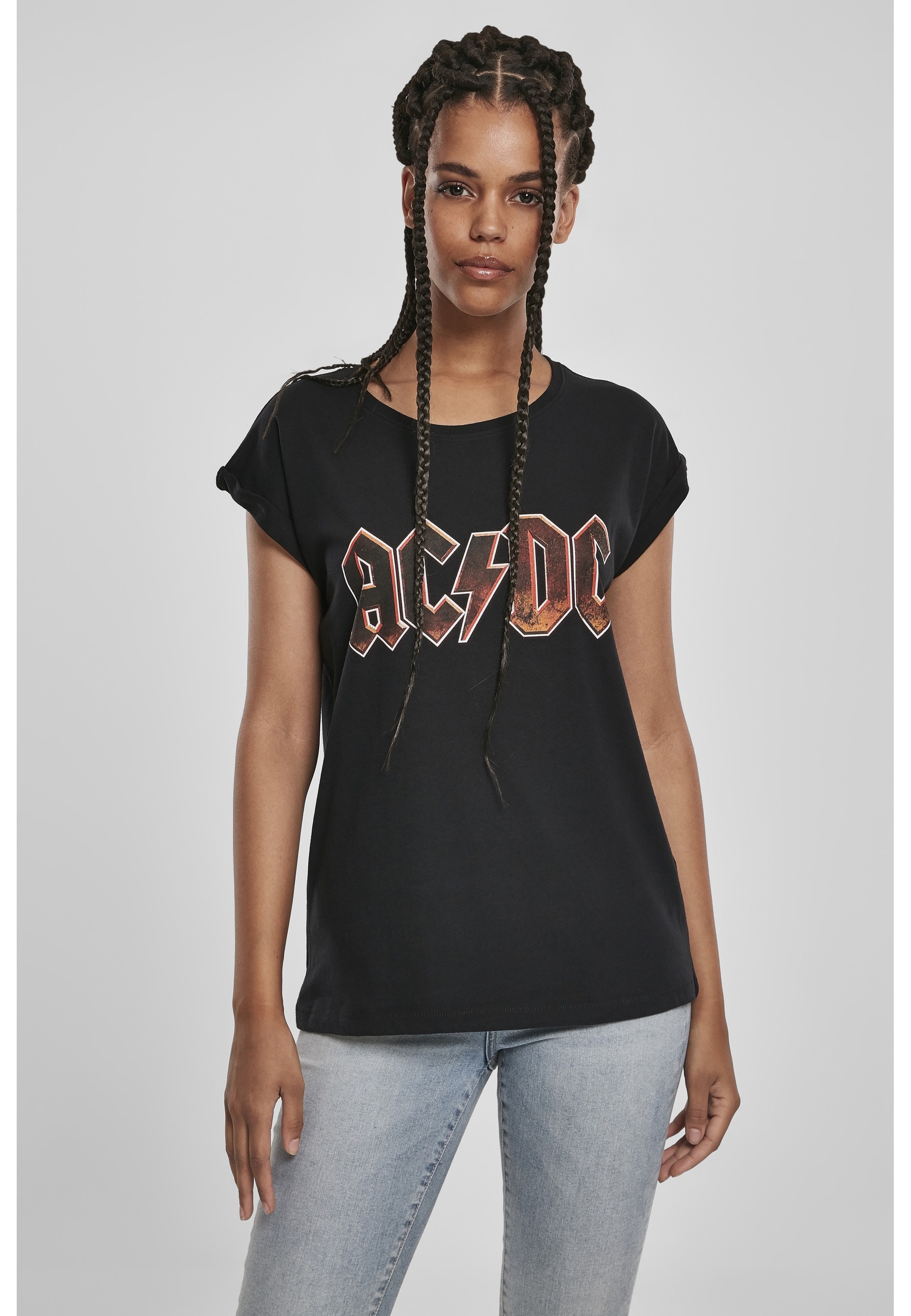 Merchcode Kurzarmshirt »Merchcode Damen Ladies AC/DC Voltage Tee« 1 Stk.