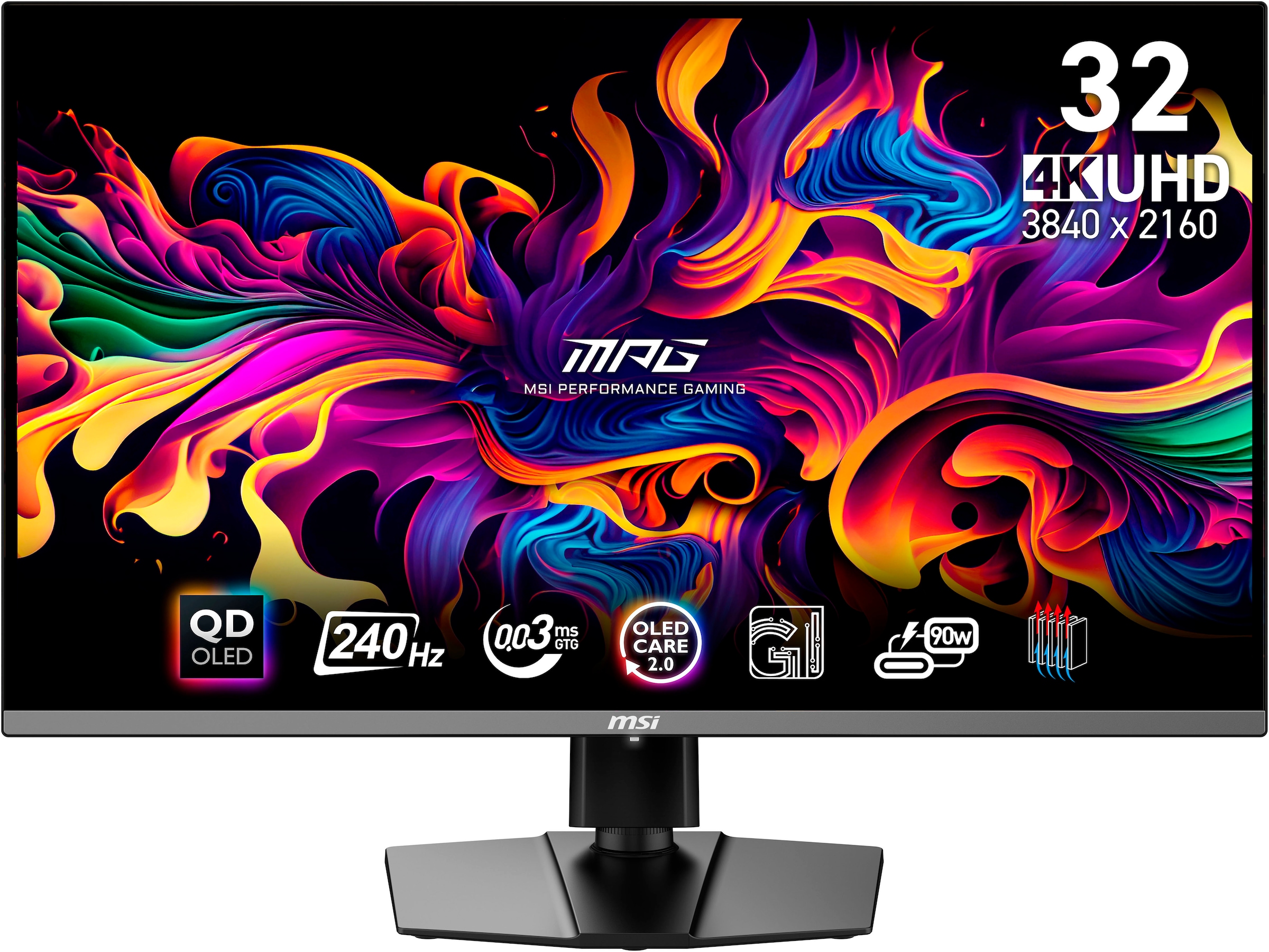 MSI Gaming-Monitor »MPG 321URX QD-OLED«, 80 cm/32 Zoll, 3840 x 2160 px, 4K Ultra HD, 0,03 ms Reaktionszeit, 240 Hz