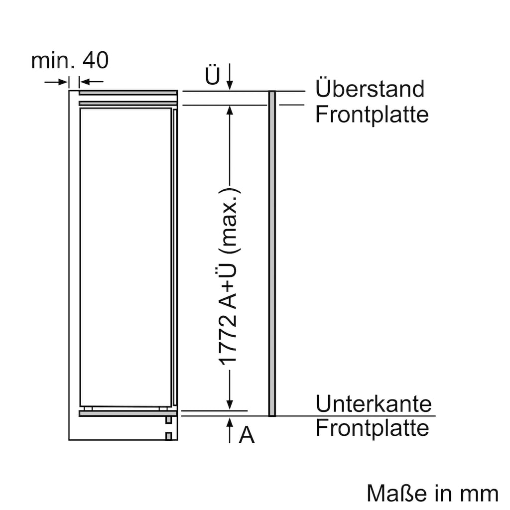 NEFF Einbaukühlschrank »KI8813FE0«, KI8813FE0, 177,2 cm hoch, 56 cm breit