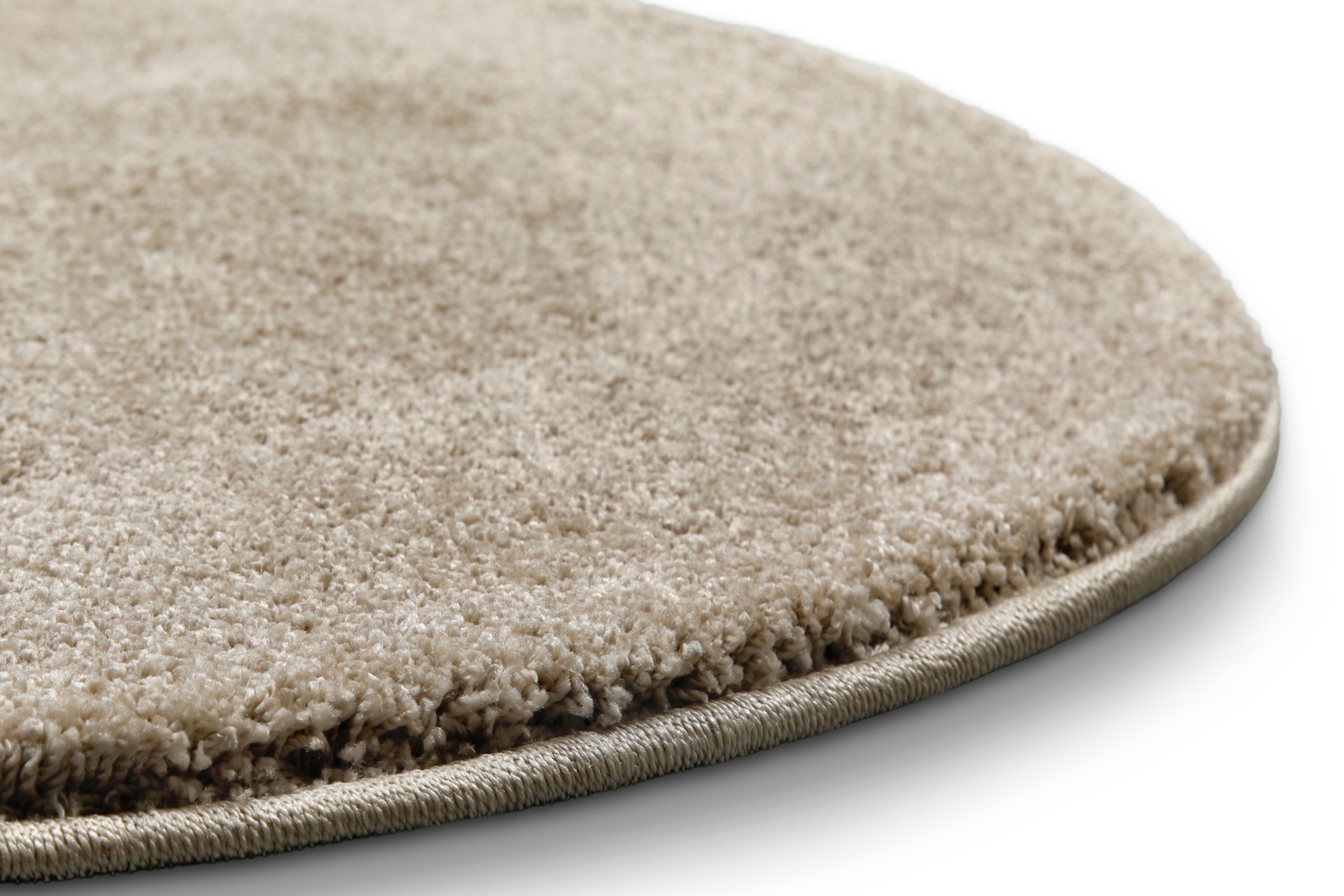 Wecon home Basics Hochflor-Teppich »Nova«, rund, 25 mm Höhe, Shaggy, gewebt, robust, Wohnzimmer, Schlafzimmer