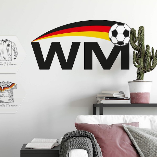 Wall-Art Wandtattoo »Wandaufkleber WM Fußball«, (1 St.) auf Rechnung  bestellen