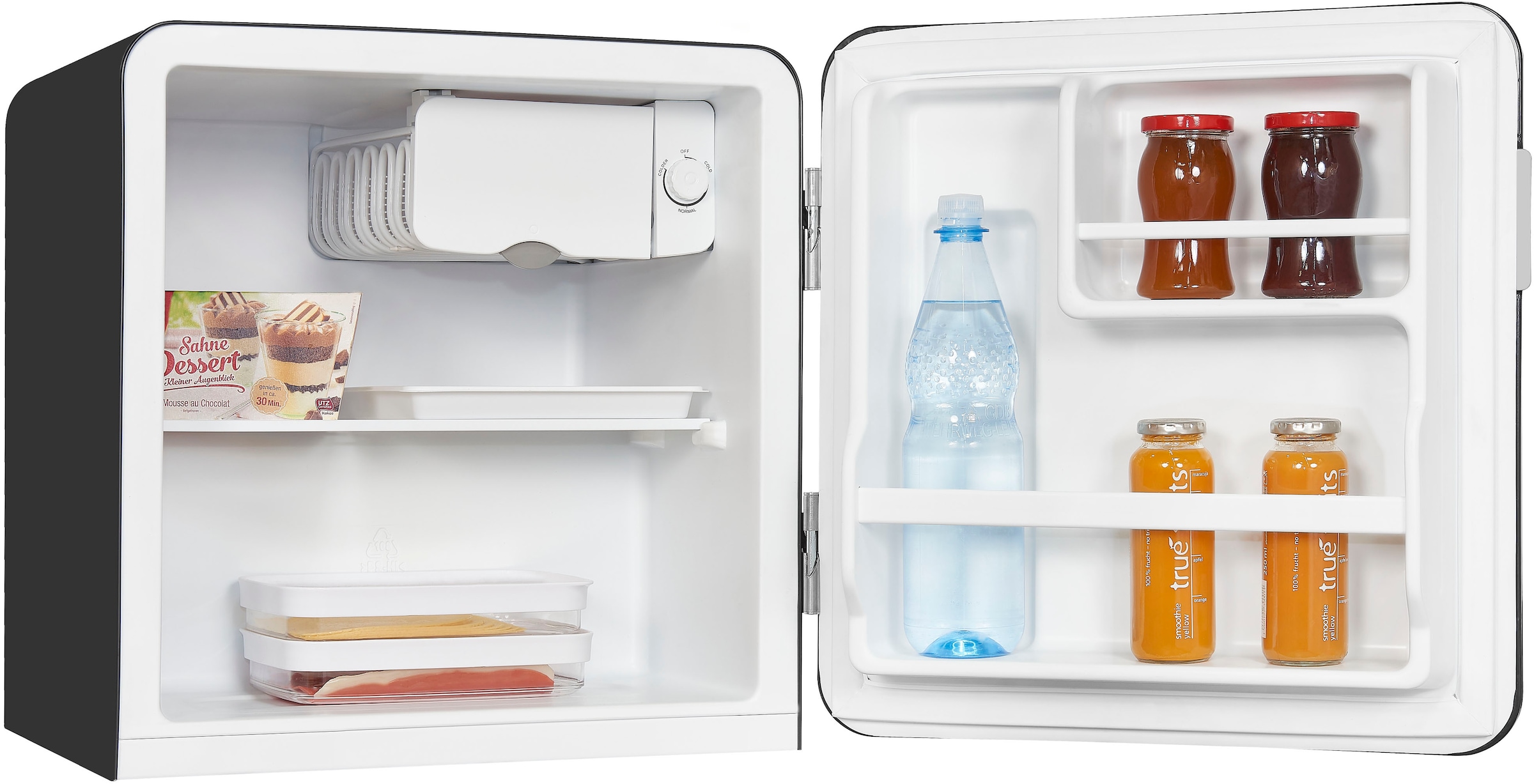 exquisit Kühlschrank »CKB45-0-031F schwarz«