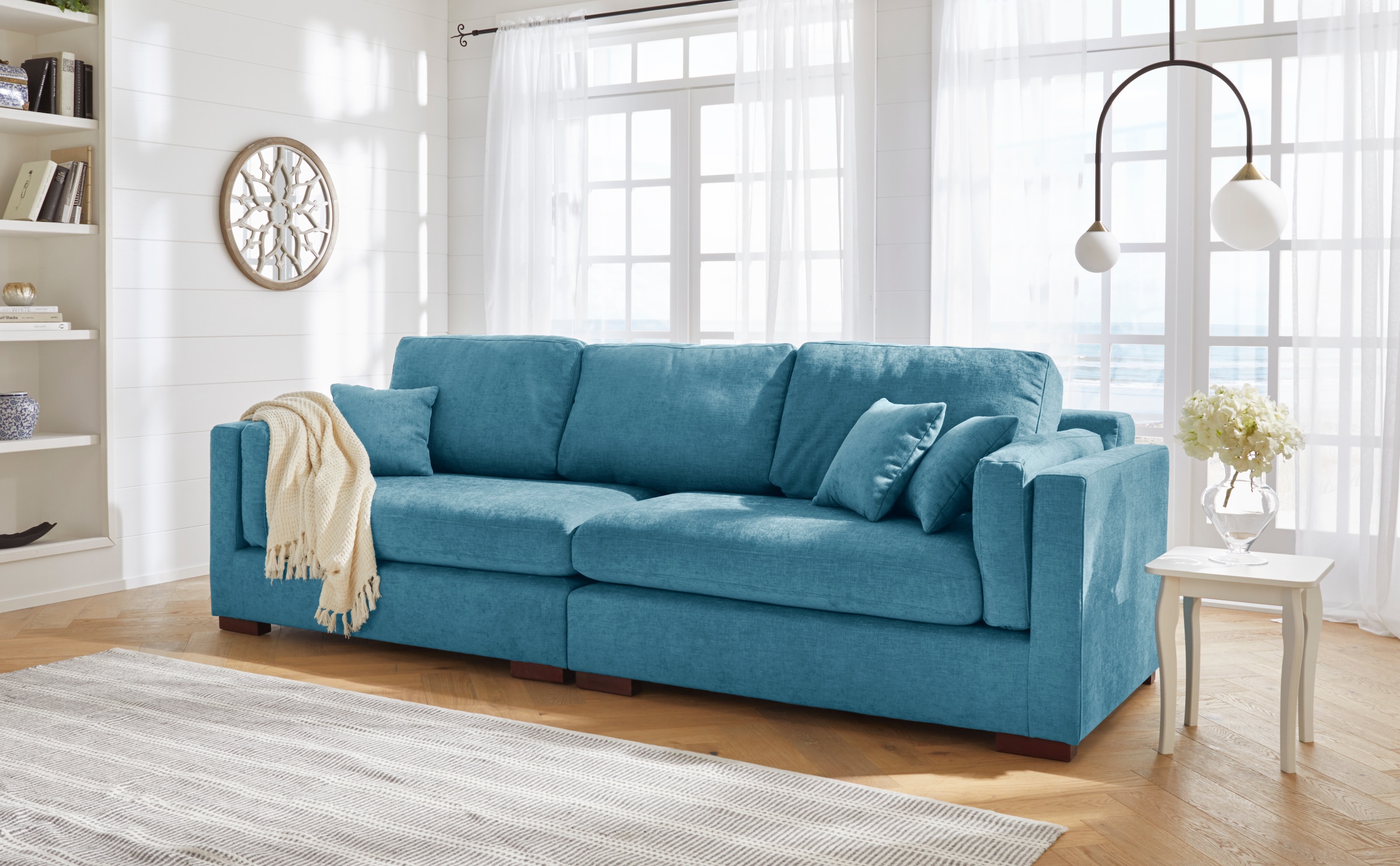 Home affaire Big-Sofa "Fresh Pond", in vielen Bezugsqualitäten und Farben, günstig online kaufen