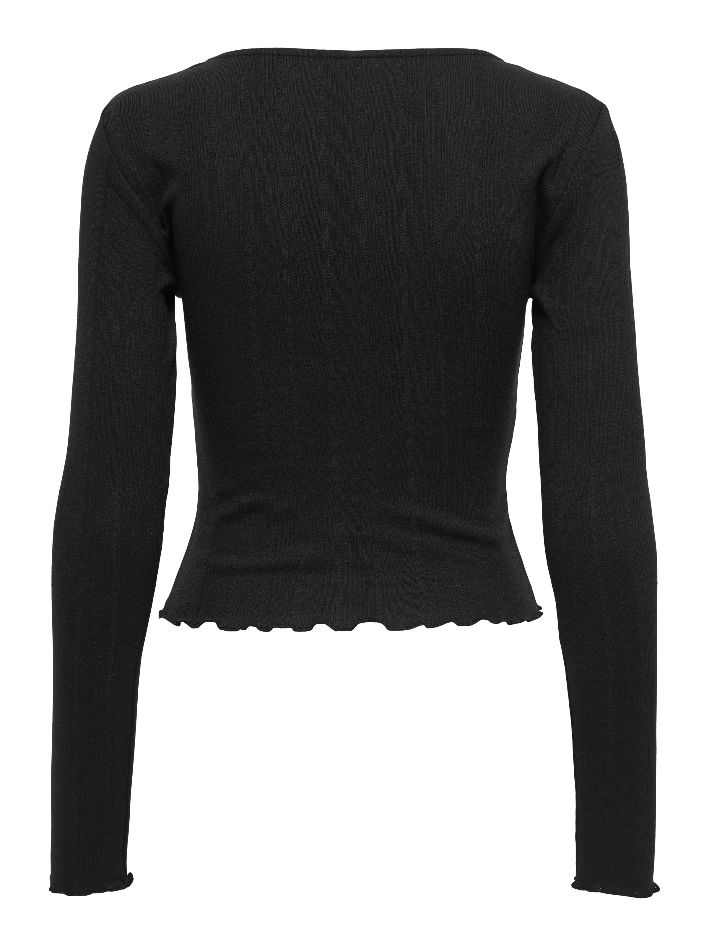 ONLY Langarmshirt »ONLCARLOTTA L/S WRAP TOP JRS«