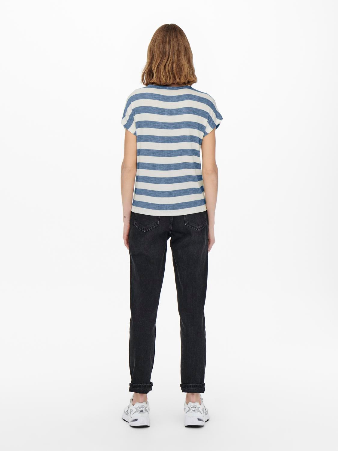 ONLY V-Shirt »ONLLIRA LIFE S/S V-NECK TOP JRS NOOS«