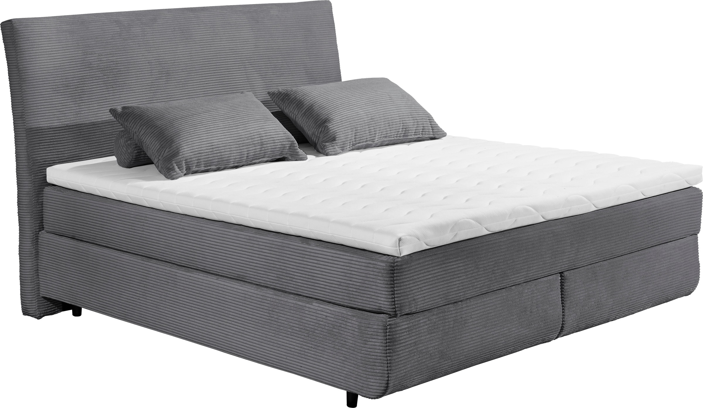 ED EXCITING DESIGN Boxspringbett "Marbella", Duo-Matratze- harte Kokosmatte günstig online kaufen