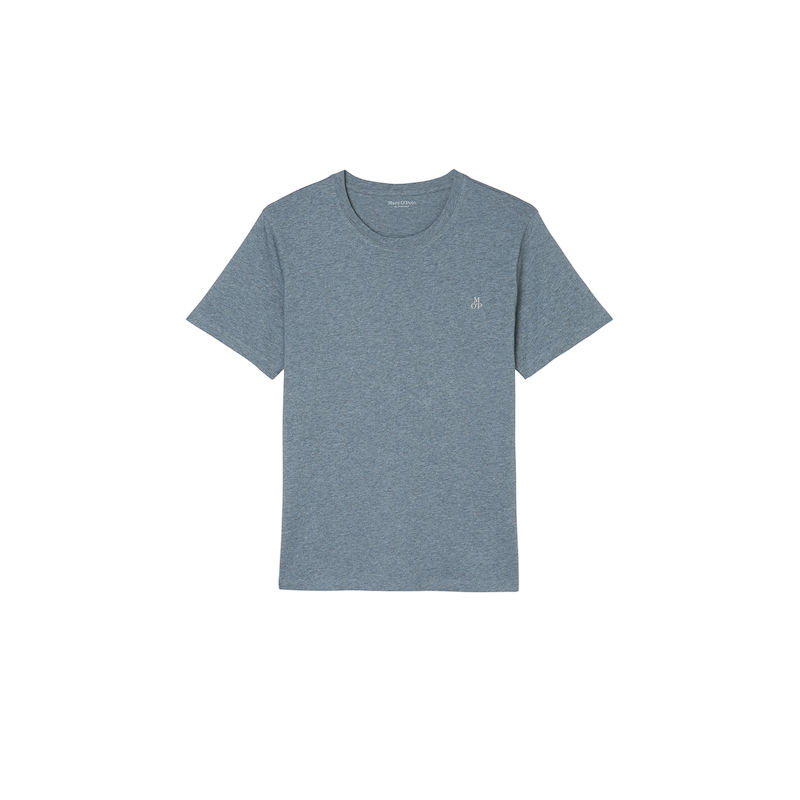 MARC O'POLO T-Shirt »Mix & Match Cotton« Rundhalsausschnitt, Kurzarm, Regular Fit blue melange S S Basic Homewear Shirt von Marc O'Polo