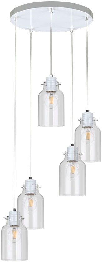 SPOT Light Pendelleuchte »Alessandro«, 5 flammig, Leuchtmittel E27   Leucht günstig online kaufen
