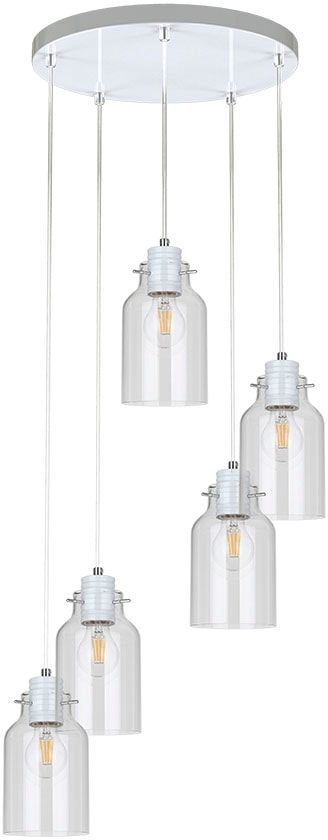 SPOT Light Pendelleuchte »Alessandro«, 5 flammig, Leuchtmittel E27   Leucht günstig online kaufen