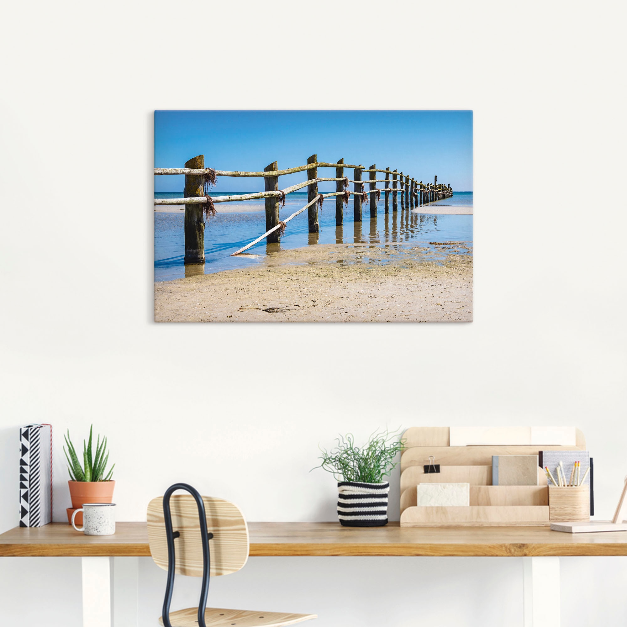 Artland Leinwandbild »Ostseeküste auf dem Fischland-Darß«, Strand, (1 St.), günstig online kaufen