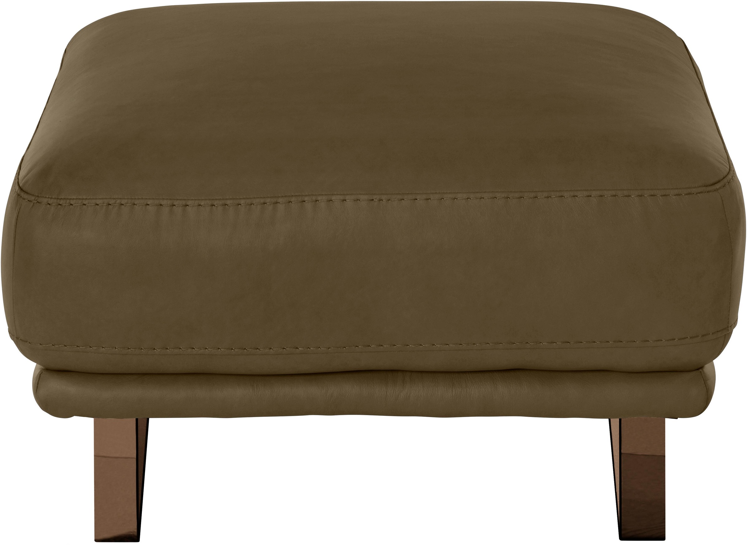 W.SCHILLIG Hocker »montanaa«, mit Metallkufen in Bronze pulverbeschichtet, Breite 71 cm