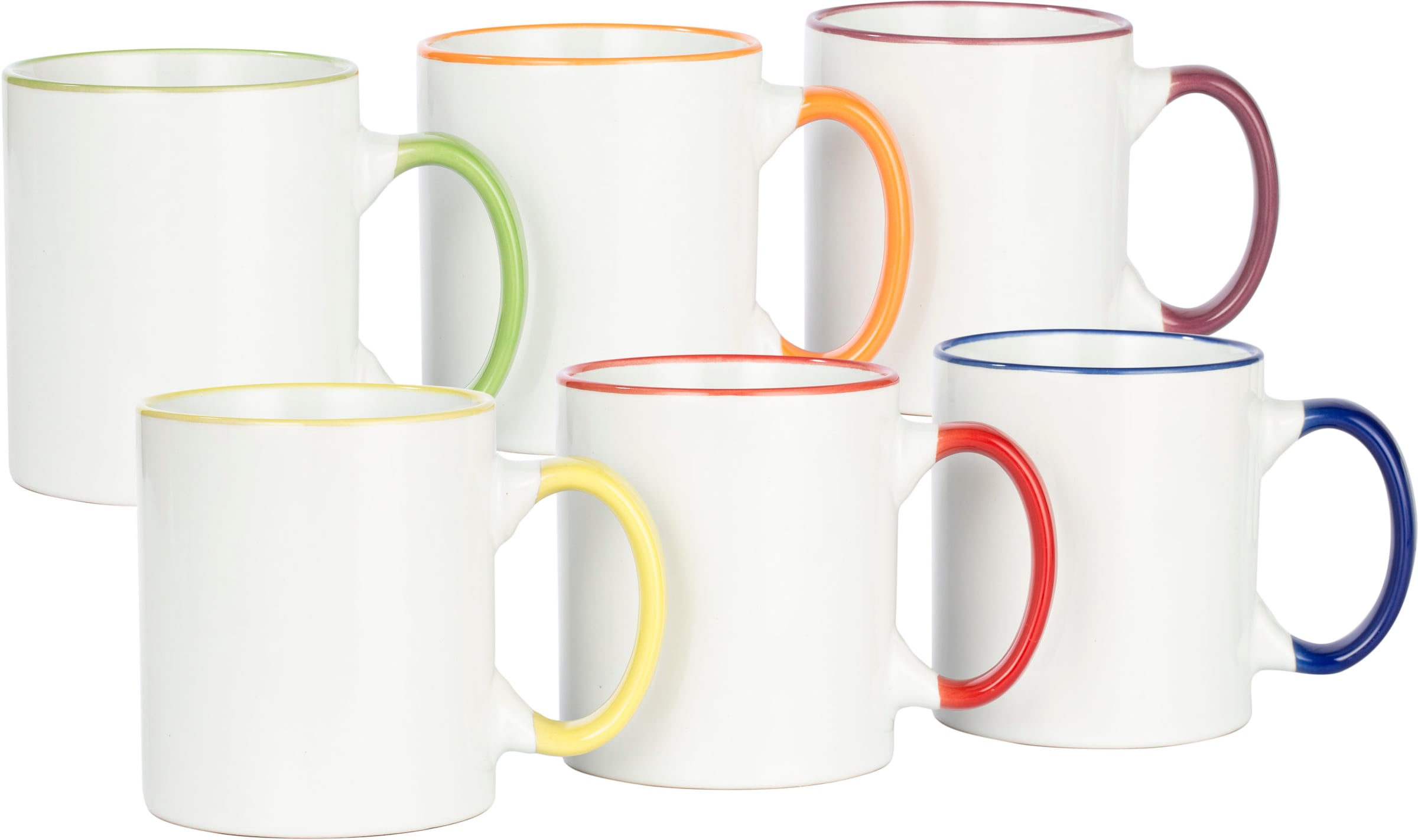 6 bestellen 6teilig), Becher tlg., in 6 zylindrische online Regenbogenfarben - Trinkrand (Set, Retsch »RAINBOW«, und Henkel Arzberg Becher