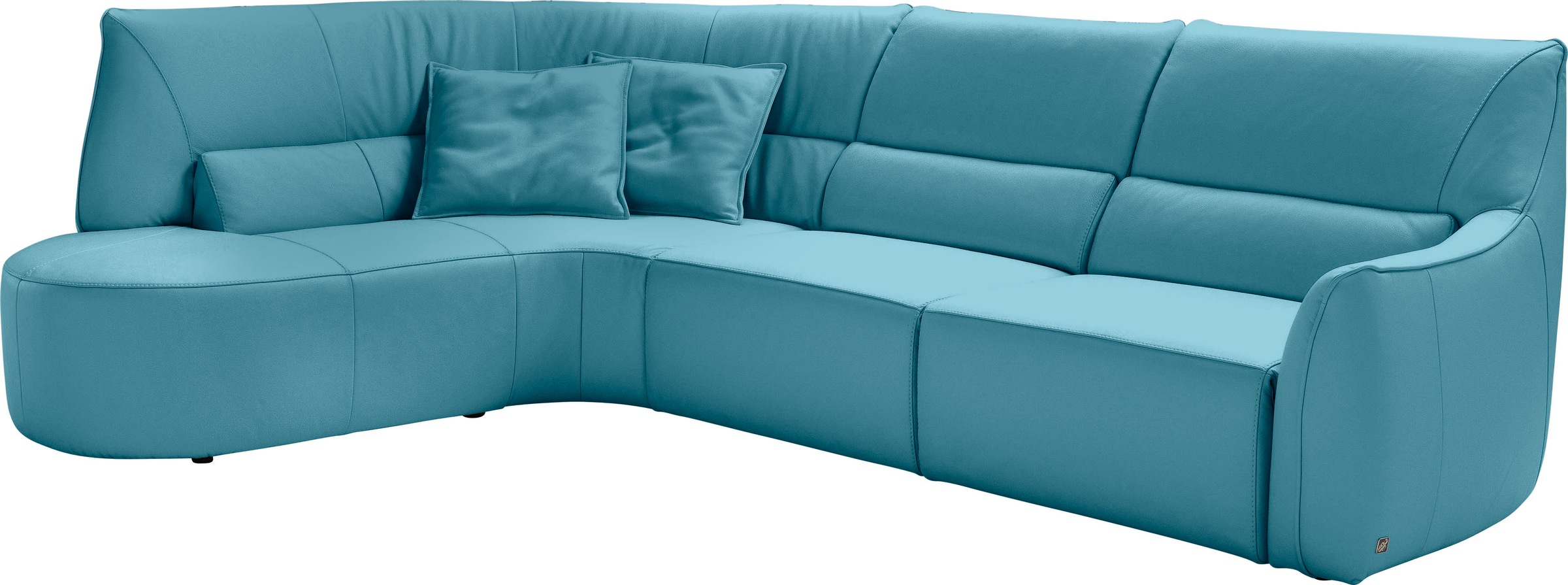 Egoitaliano Ecksofa »Puffy, extravagant & edel, Retro Designsofa, hoher Sit günstig online kaufen