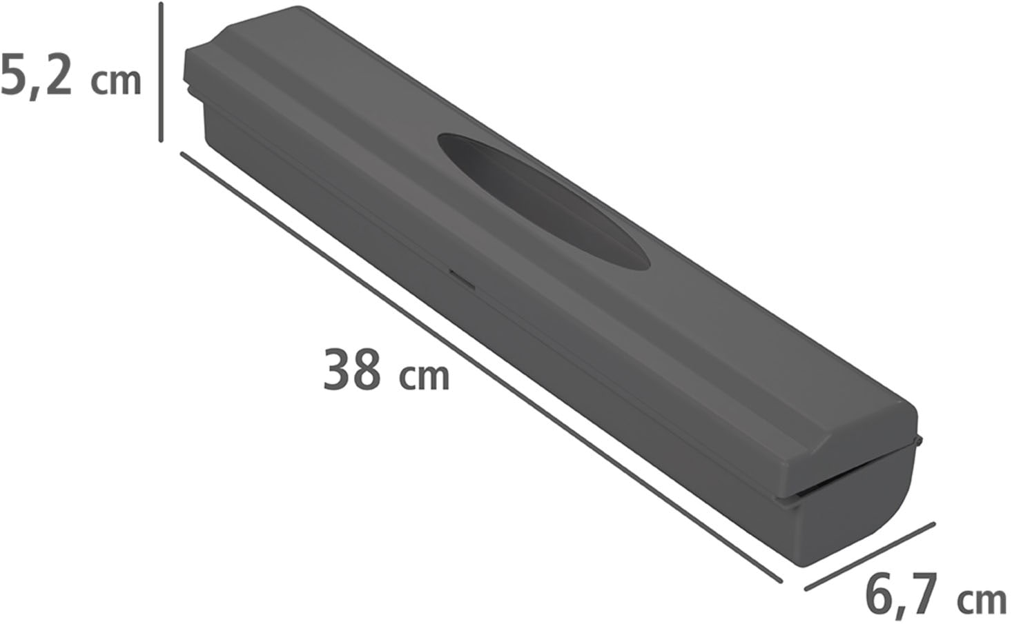 WENKO Folienspender »Modell Perfect-Cutter«, für Folienrollen bis 33 cm Breite, für Alufolien und Frischhaltefolien
