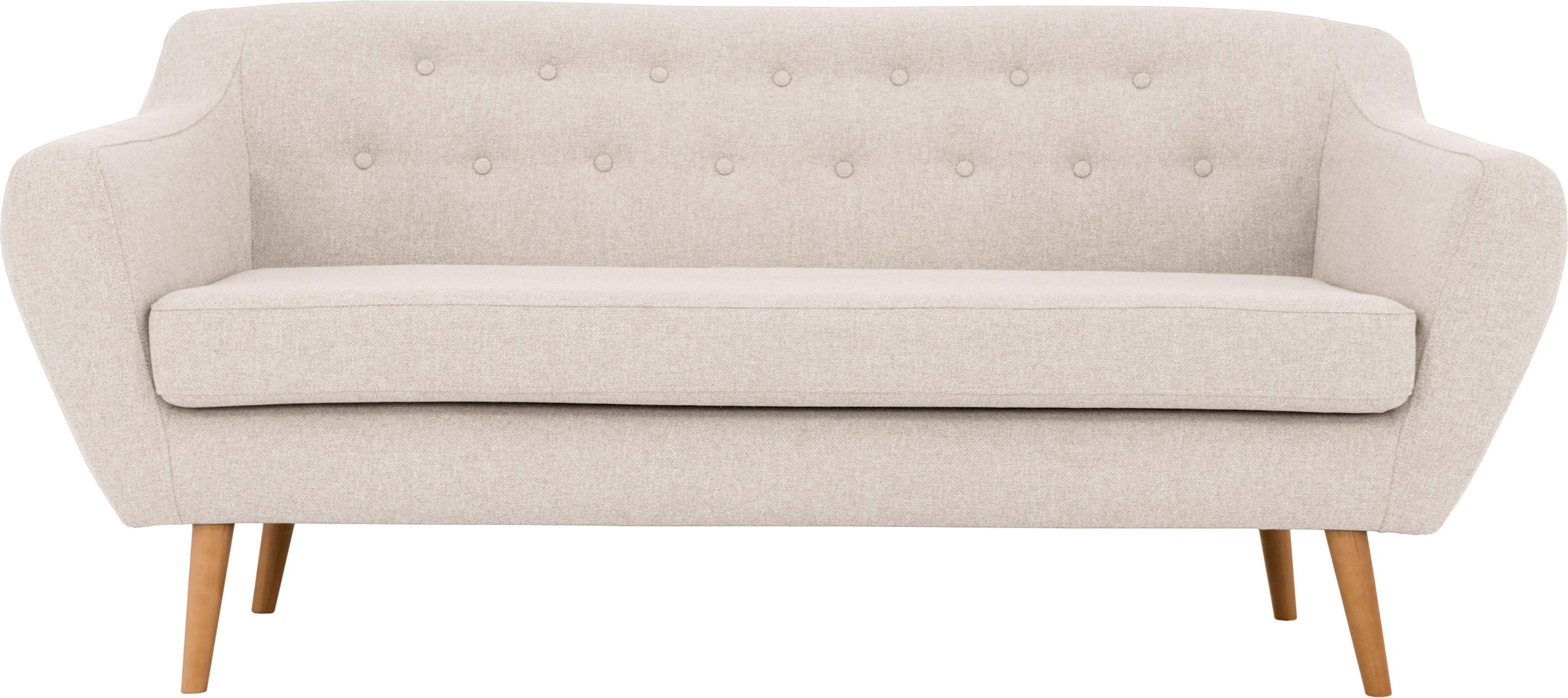 Home affaire 3-Sitzer »Renne« mit Heftung im Rücken im skandinavischem Stil günstig online kaufen