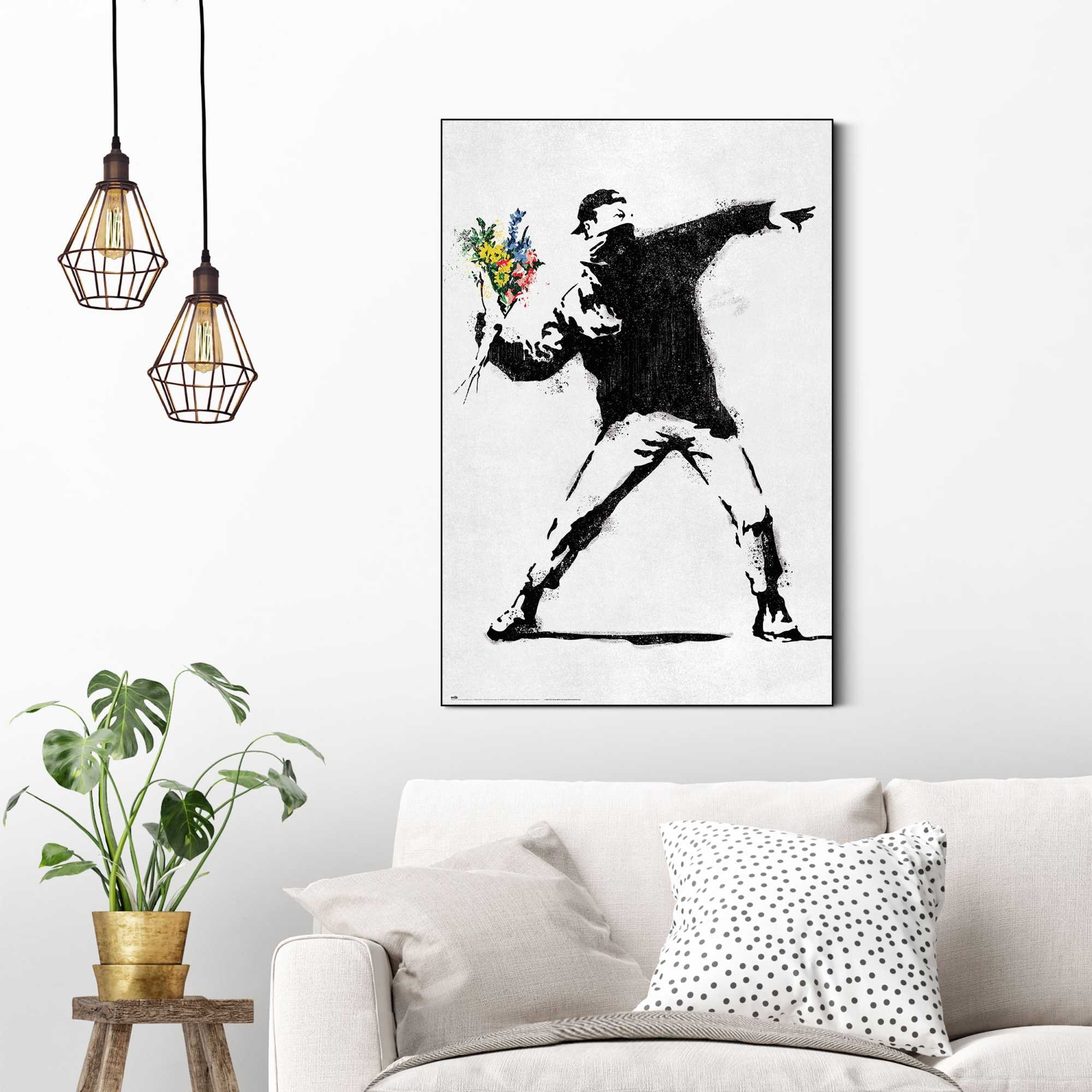 Reinders! Wandbild »Banksy - flower bomber« günstig online kaufen